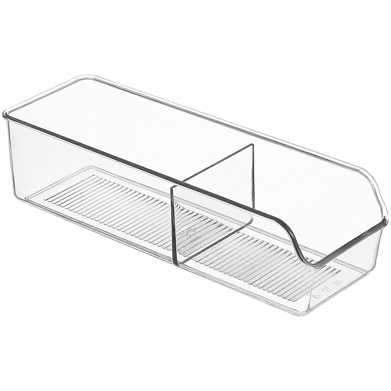 Divided Organizer Container Clear Design 27.50X9.00X7.00CM and Sturdy 1Set