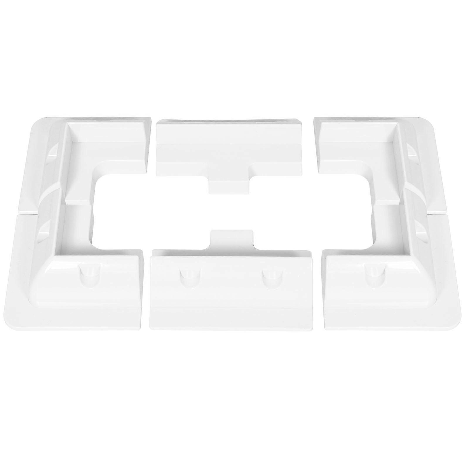 Solar Panel Mounting Bracket for Rvs Outdoor Use Adjustable 1Set White ABS