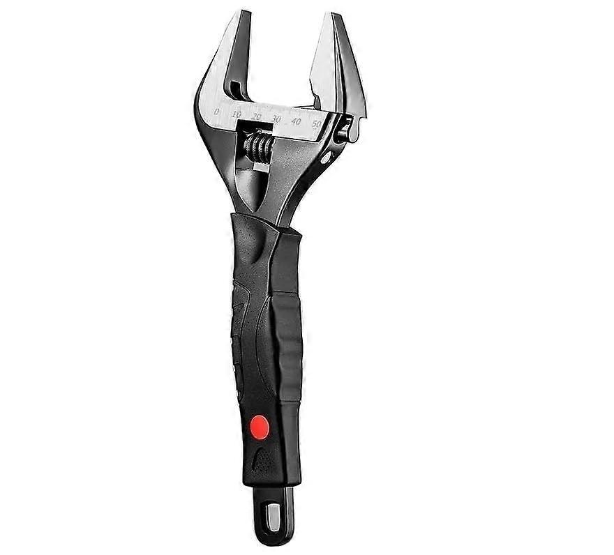 Multifunctional adjustable wrench, wide jaw, ergonomic handle, 6 inch.