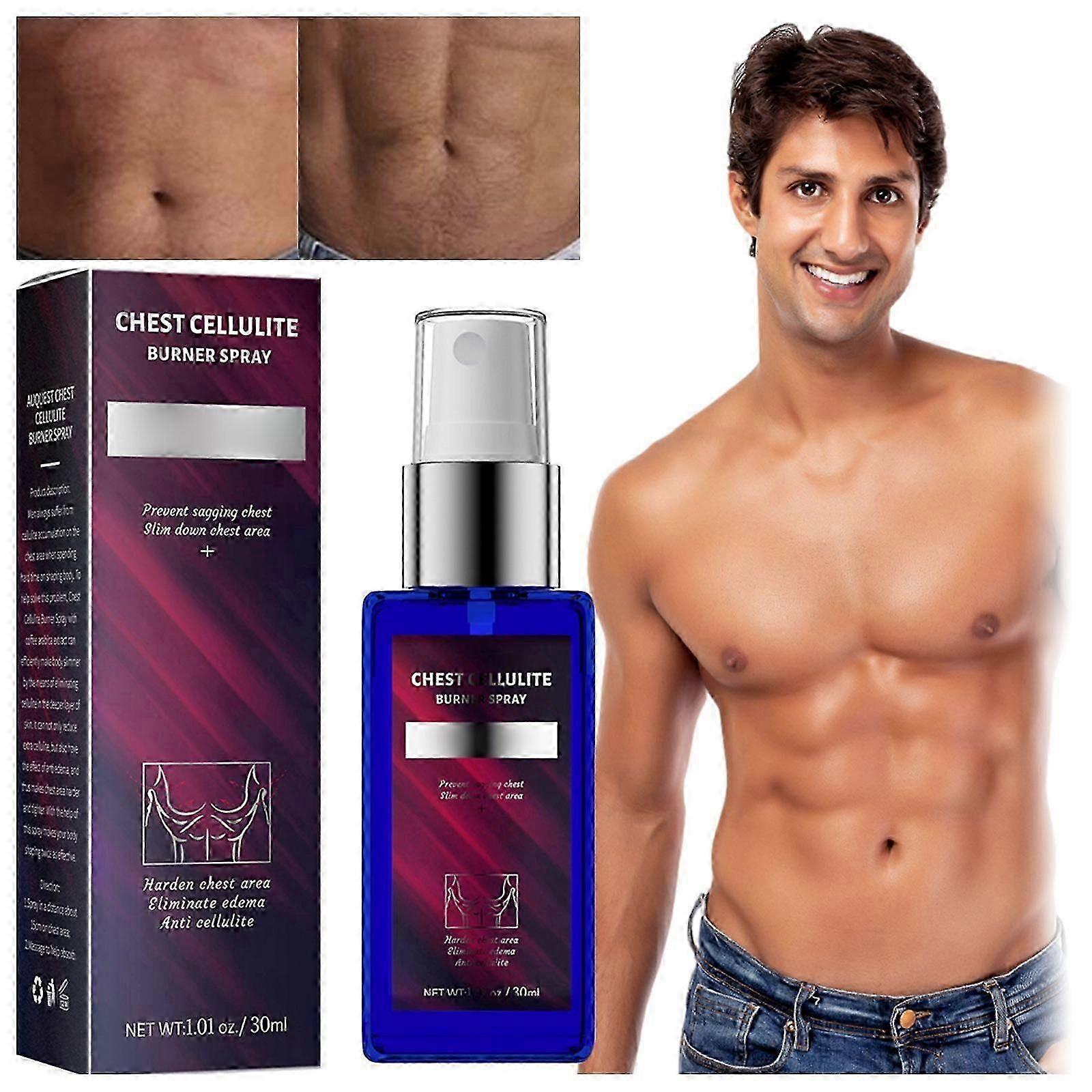 Gynecomastia Reduction Spray, Gynecomastia Reduction Cellulite Spray, Men Chest Cellulite Burner Spray, Men Chest Fat Reduction Spray