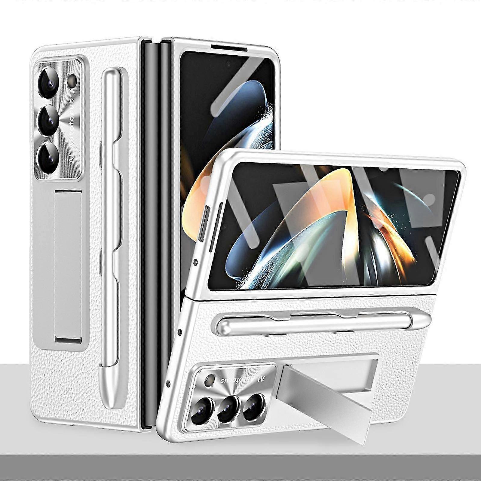 S Pen ve S Pen Yuvalı Galaxy Z Fold 5 Kılıf, Dahili Ekran Koruyucu ve Samsung Galaxy Z Fold 5 Kılıf için Kickstand