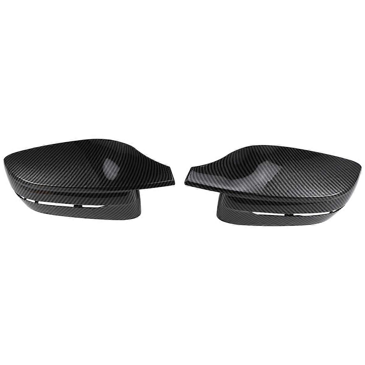 Car Side Wing Mirror Cover for 3 5 7 8 Series G20 G21 G28 320d 330e 330i G30 G38 G11 G12 G15 G16 RHD,Carbon Fiber