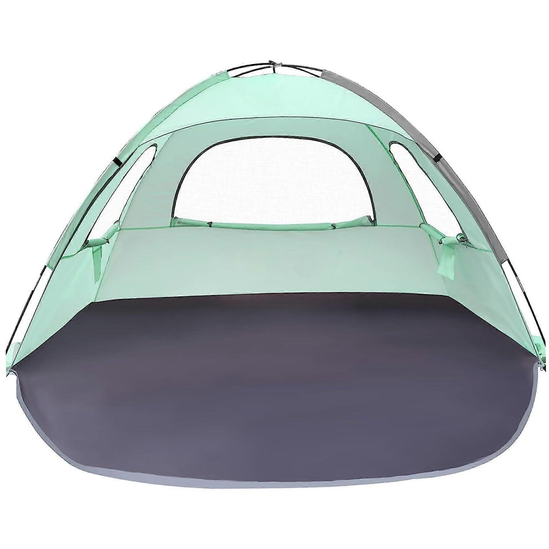 Beach Tent for 3 People, UV Protection Canopy, Windproof Ventilated Beach Shade with 3 Windows, 83 x 5 x 46 cm