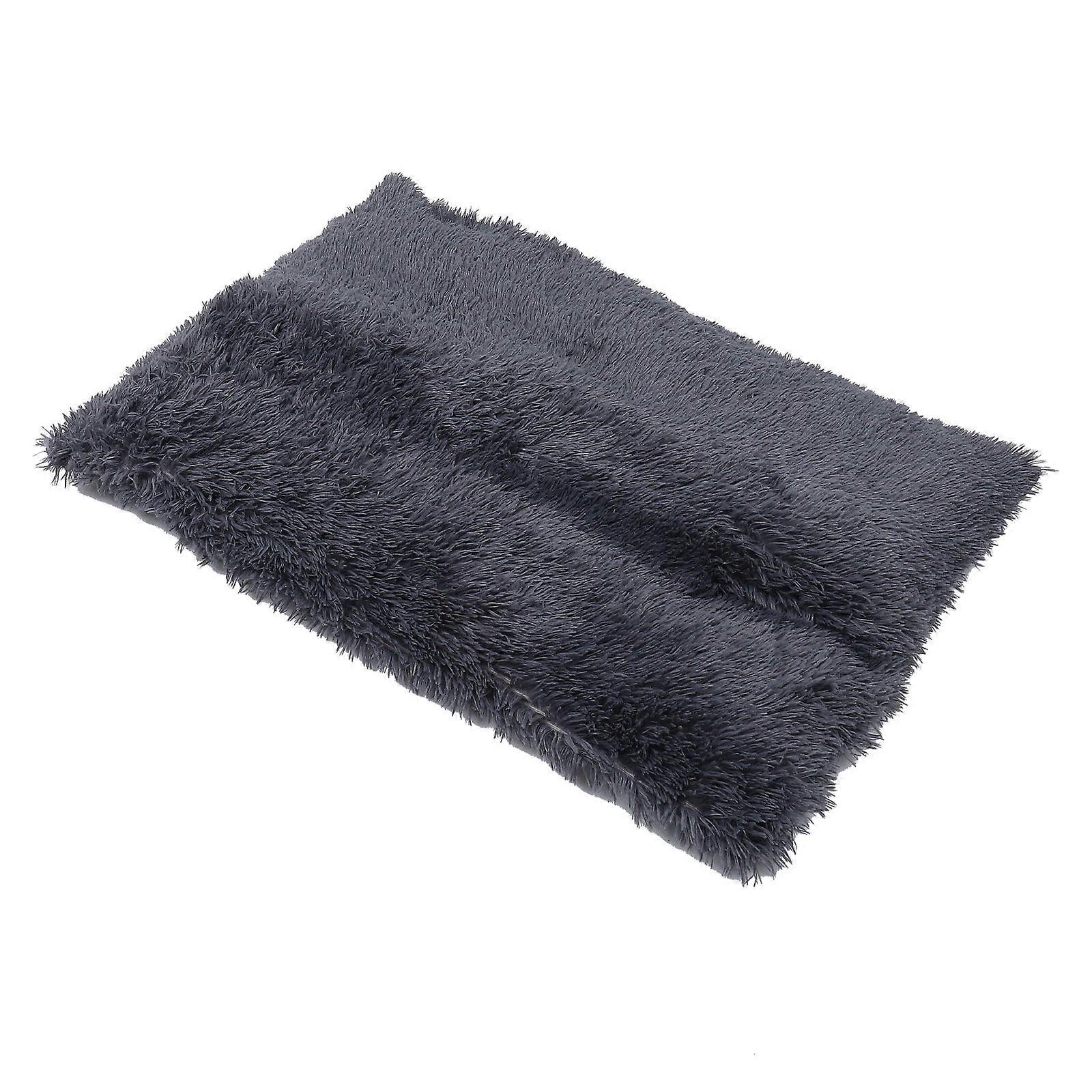 Grey Plush Winter Pet Pad Comfortable Pet Rest Cushion Lightweight and Portable for Pet Use 30.0 x 20.0 x 3.0 Inches
