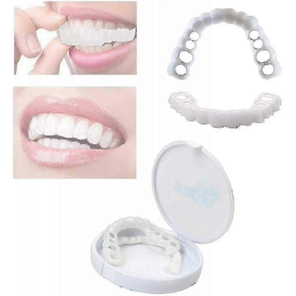 上段下歯矯正歯列矯正ホワイトニングパーフェクトスマイルナチュラルフィット歯化粧品入れ歯--