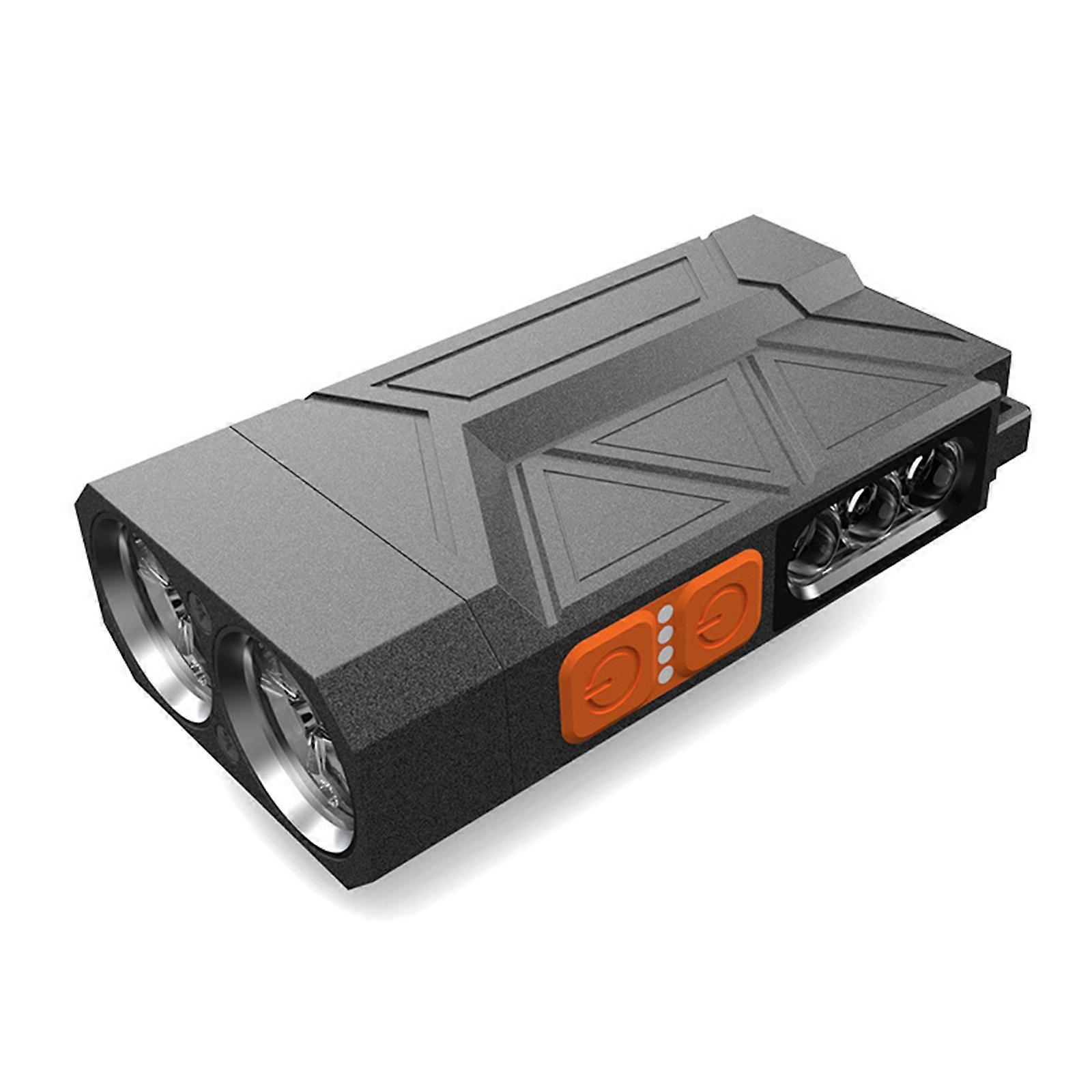 LED Work Light Flashlight with Magnetic Attachment USB Rechargeable Flashlight Plastic Texture for Camping Hiking Multicolor