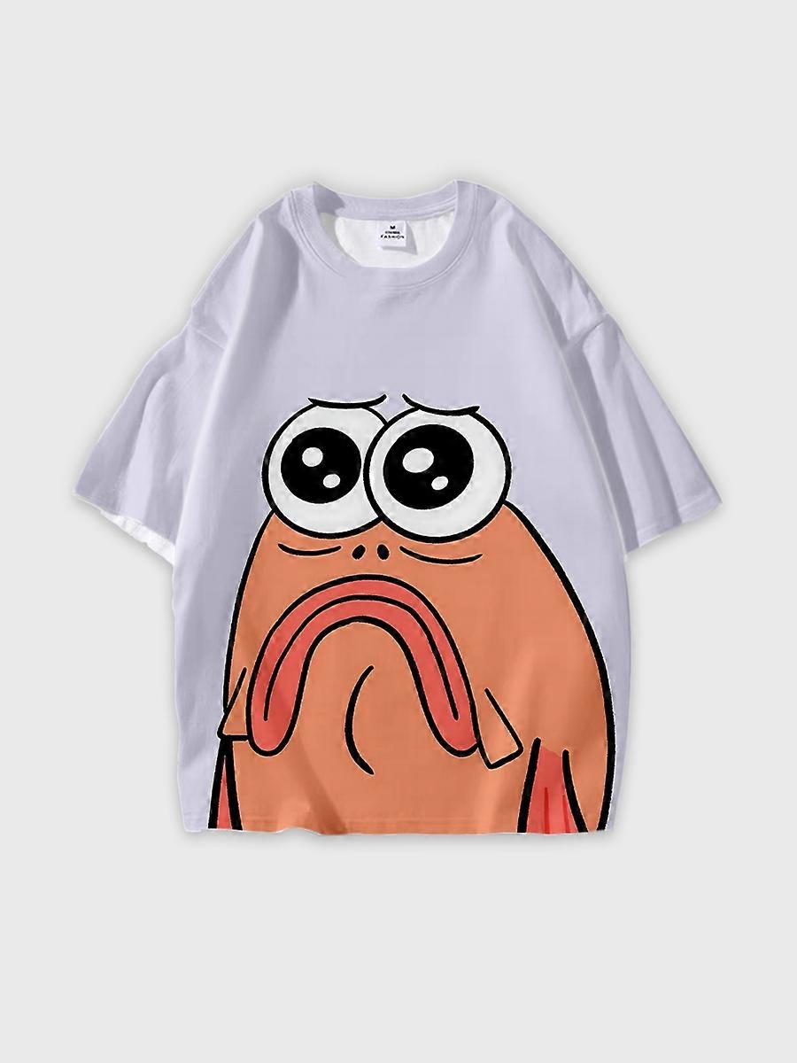T-shirt round neck Anime Pattern loose short sleeve JW3737