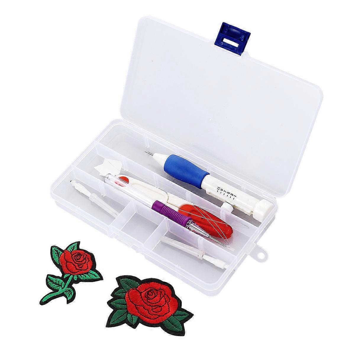 Embroidery Stitching Tool Punch Needle Weaving Tools Handicraft Enthusiasts Artists Transform Textiles with Patterns 1Set