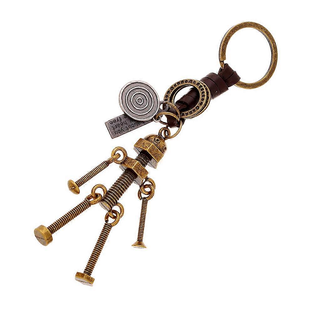 Robot Keyring Creative Keychain Travel 15*3cm Key Pendant 1Set