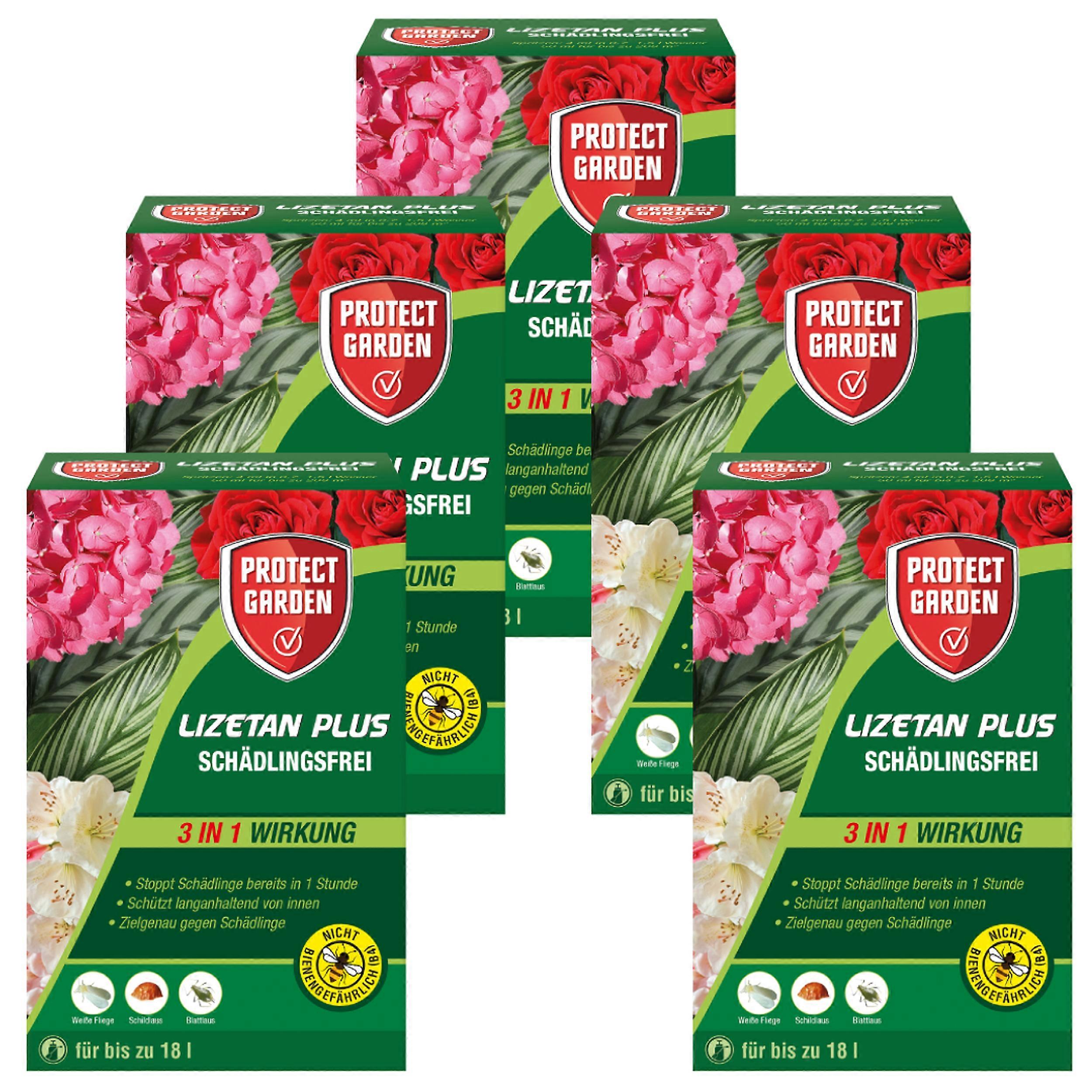 5 x PROTECT GARDEN® Lizetan® Plus Pest Free, 50 ml