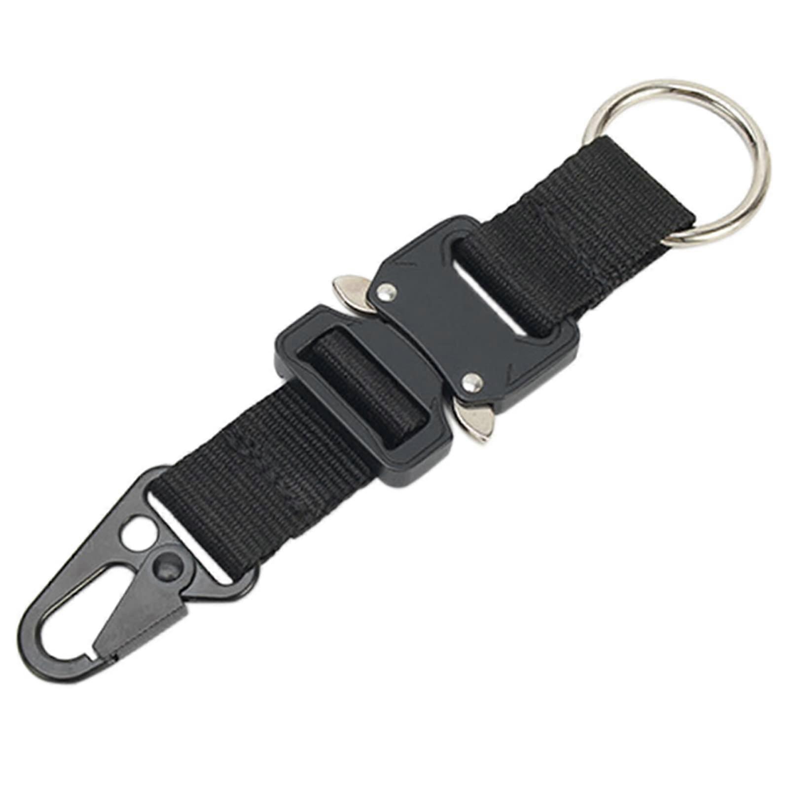Belt Keychain Webbing Buckle Strap Nylon Belt Clip Key Holder Keychain Hook