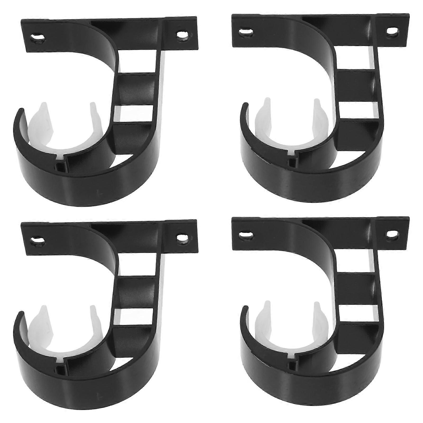 4PCS Ceiling Mount Curtain Rod Brackets Heavy Duty Track Bracket Set for Curtain Rods