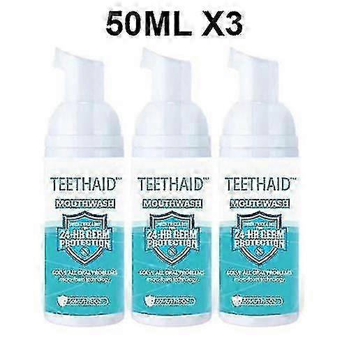3 Bottles 100Ml Teethaid Mouthwash Calculus Removal Teeth Whitening Healing Mouth Ulcers Eliminating Bad Breath Preventing And Healing Caries Tooth Re