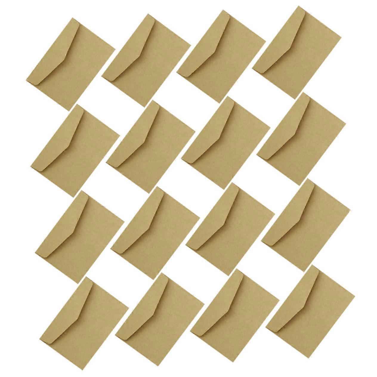100Pack Mini SelfAdhesive Kraft Envelopes for Business Cards, , and Empty Mini Cards – Small Kraft Paper Envelopes