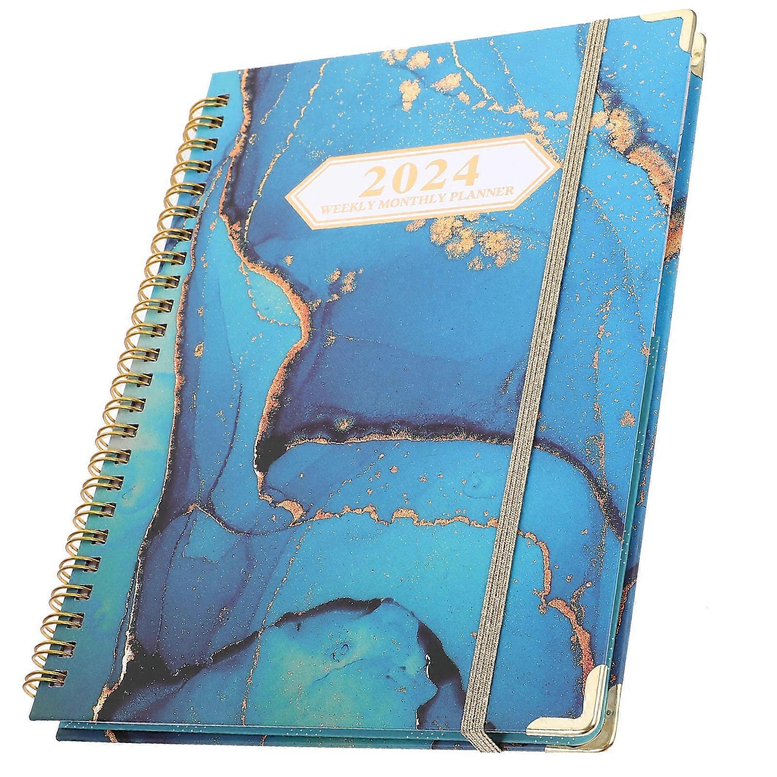 Daily Plan Notebook Planner Notepad For School Use Multi Color 21.7X15.8CM Note-taking 1Pcs