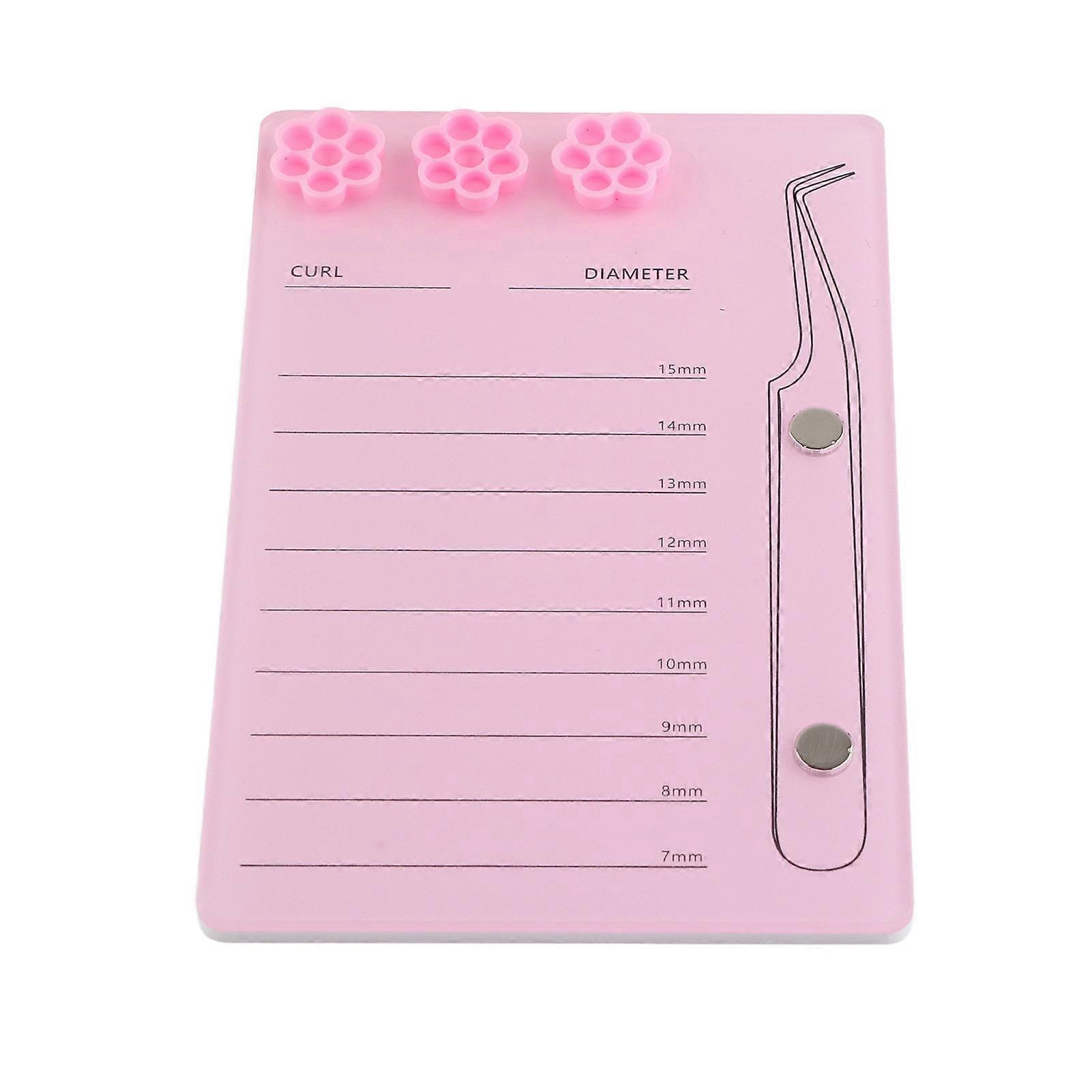 3 In 1 Eyelash Extension Holder 7 to 15mm Clear Scale Acrylic Eyelash Extension Display Tray 