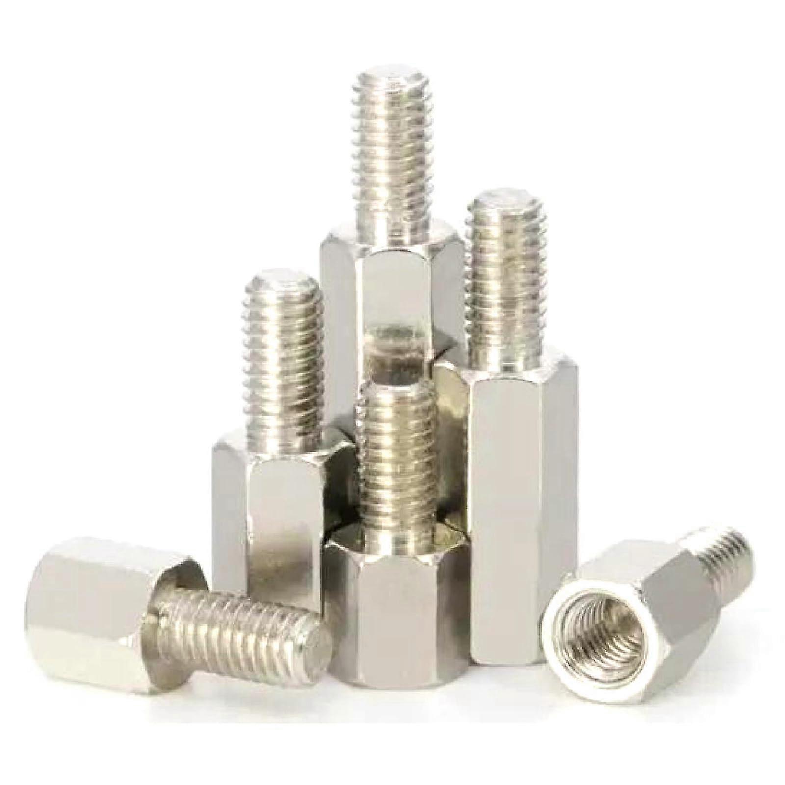 M3 SinglePass Head, NickelPlated Copper Column, Hexagonal Single Hollow Columns, 10 Pieces, 10 Pieces, M3x12x6mm, 10 Items M3x12x6mm