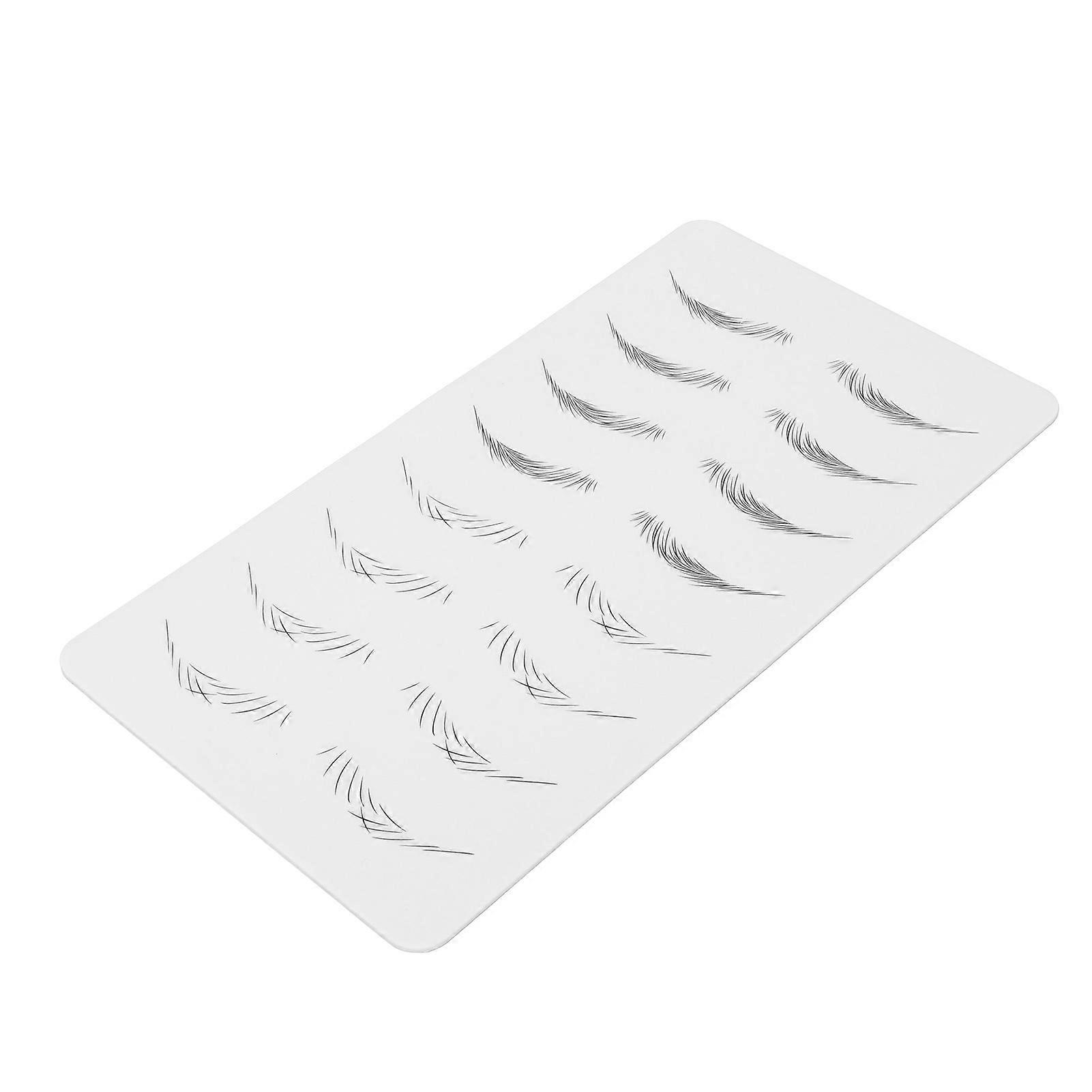 Microblading Practice Skin Inkless Wide Eyebrows Microblading Training Sheet for Beginner 01