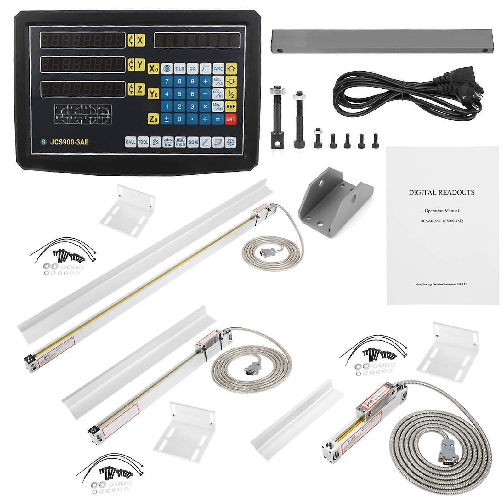 JCS900-3AE 100mm/500mm/800mm Digital Readout Linear Scale Encoder