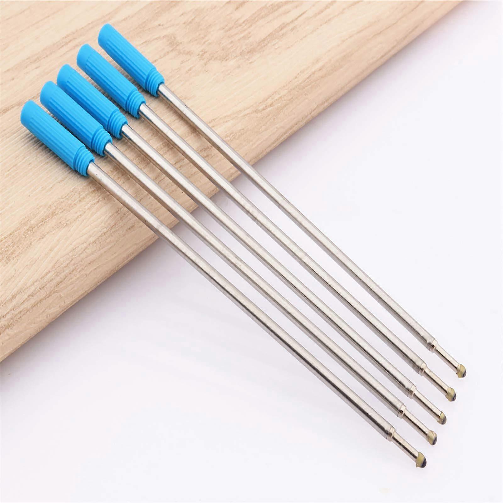 Metal Ballpoint Pen Refills, Replaceable Medium Point, Smooth, Comfortable, for Office, Home, School