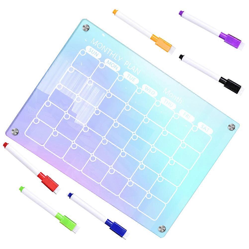 Desk White Board Dry Erase Desktop Memo Board Adults Work Eraseable 29.70X21.00X0.30CM Memo Recording 1Set
