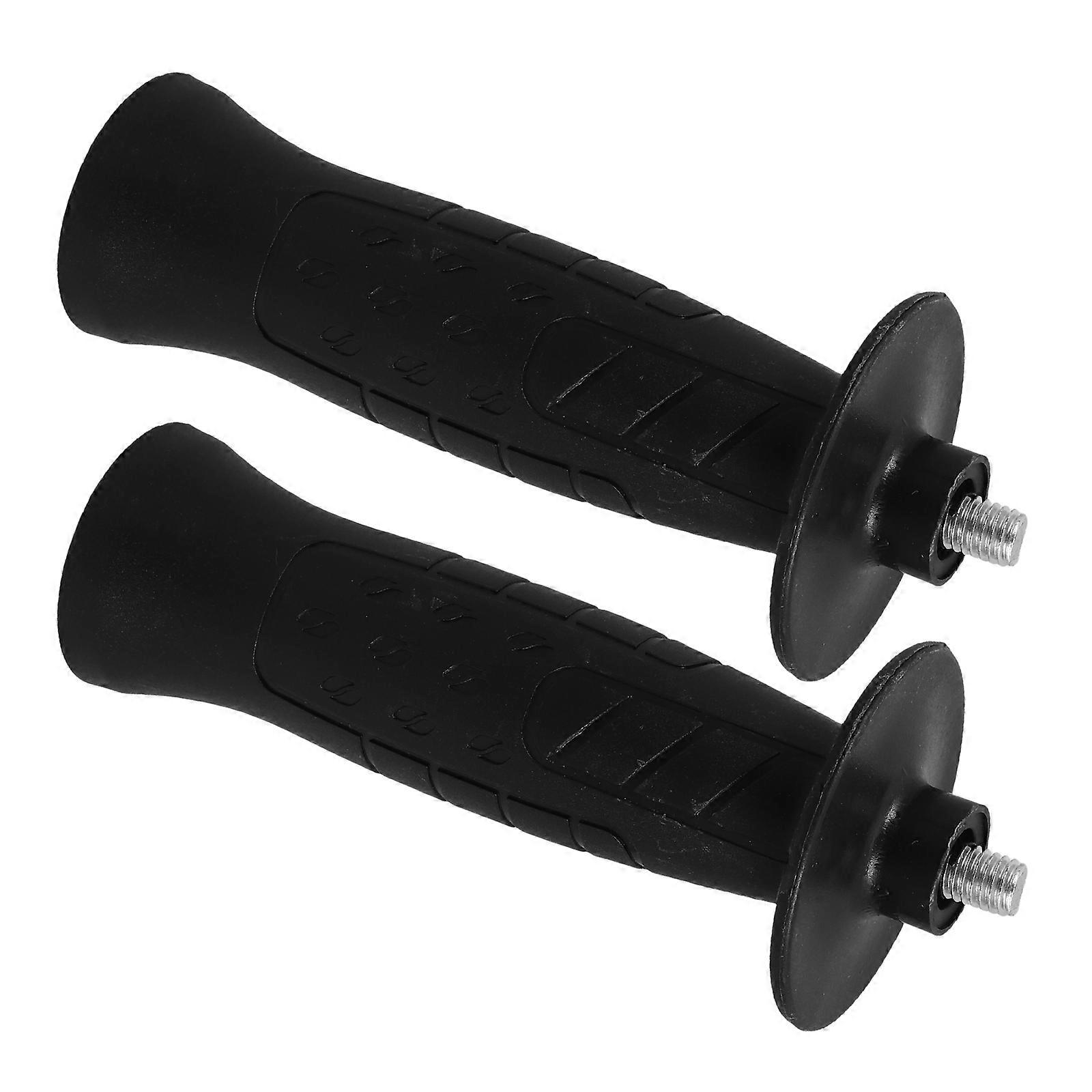 Black Non-Slip Comfortable Auxiliary Handle for Polishing Machine Plastic Side Handle 2 Pieces