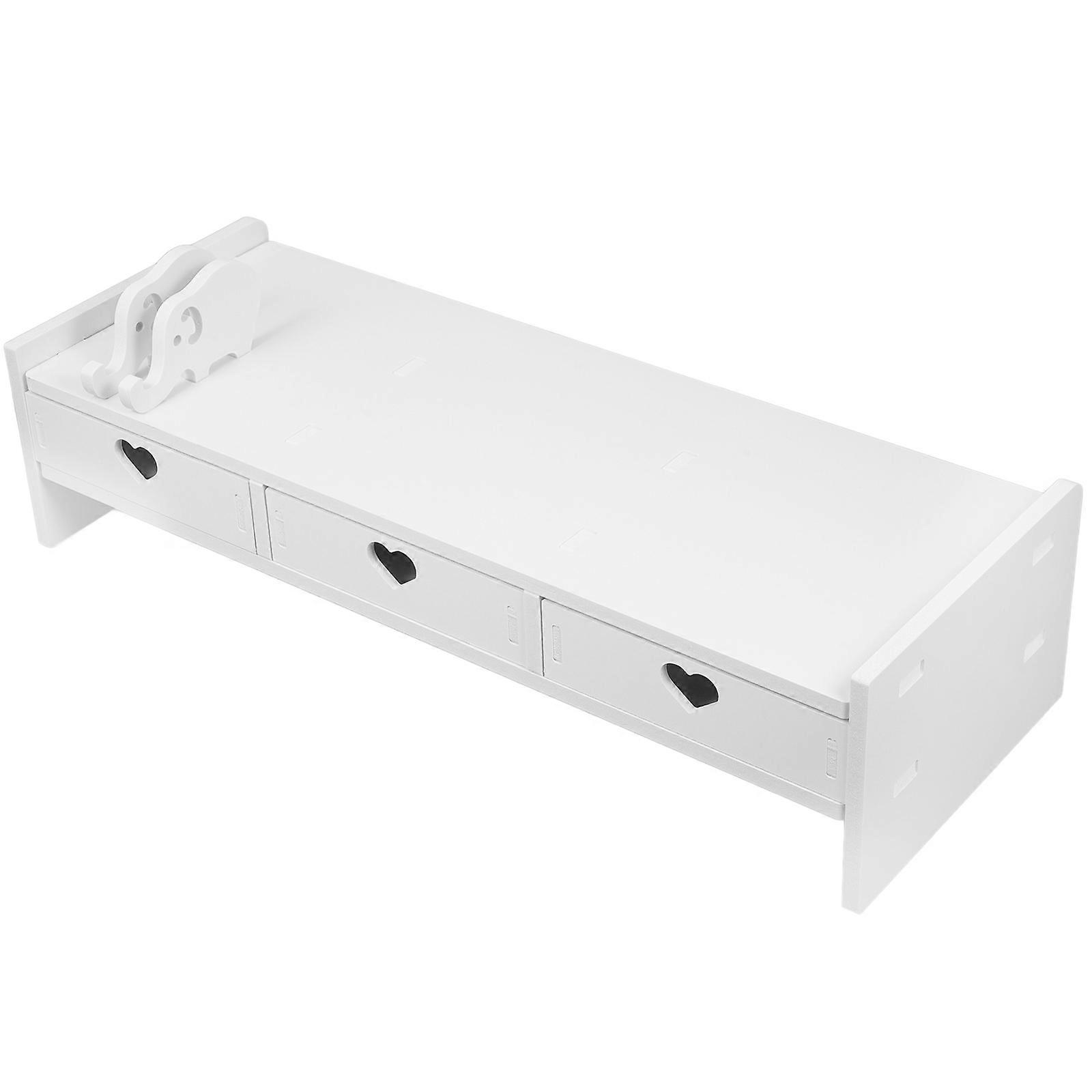 Stable Monitor Riser with Drawers for Computer Monitor Shelf and Keyboard Storage 1 Set Office Supply