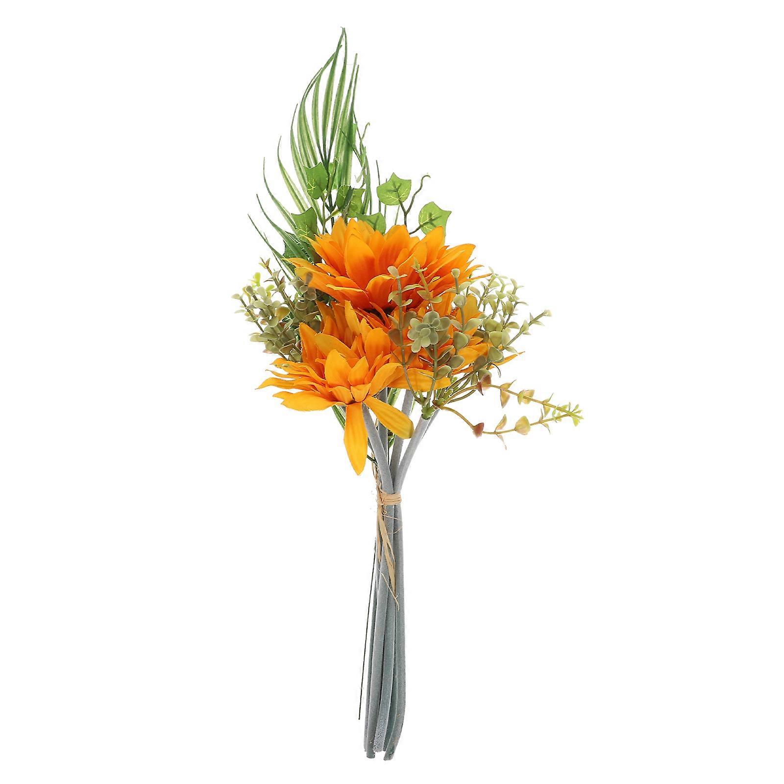 Silk Flower Imitation Bouquet Decorative Flower Wedding Ceremony Rustic Farmhouse Style 1Pack