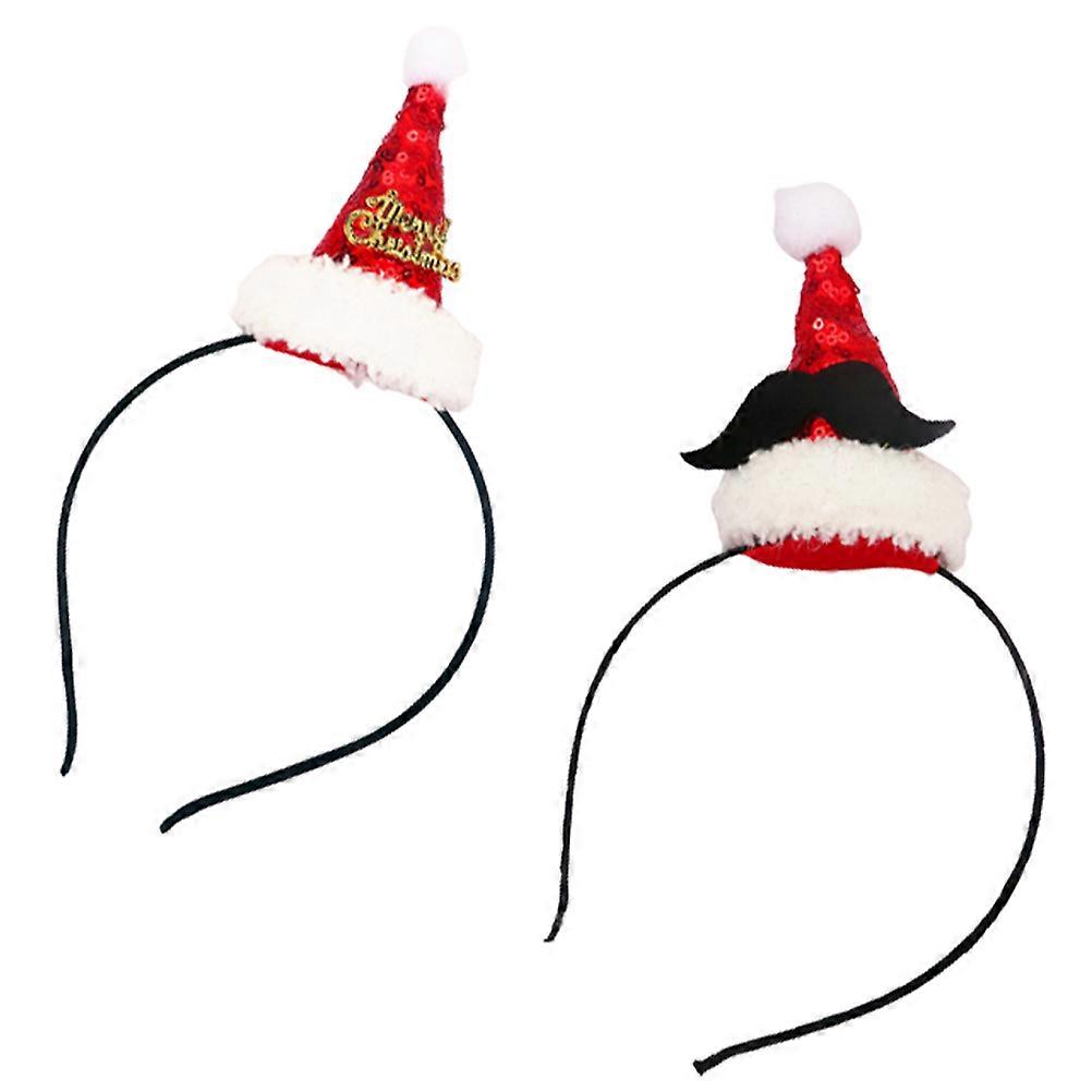 Christmas Sequins Hair Accessories Festive Lightweight Headband Hat for Holiday Parties and Costume Makeup, Random Style
