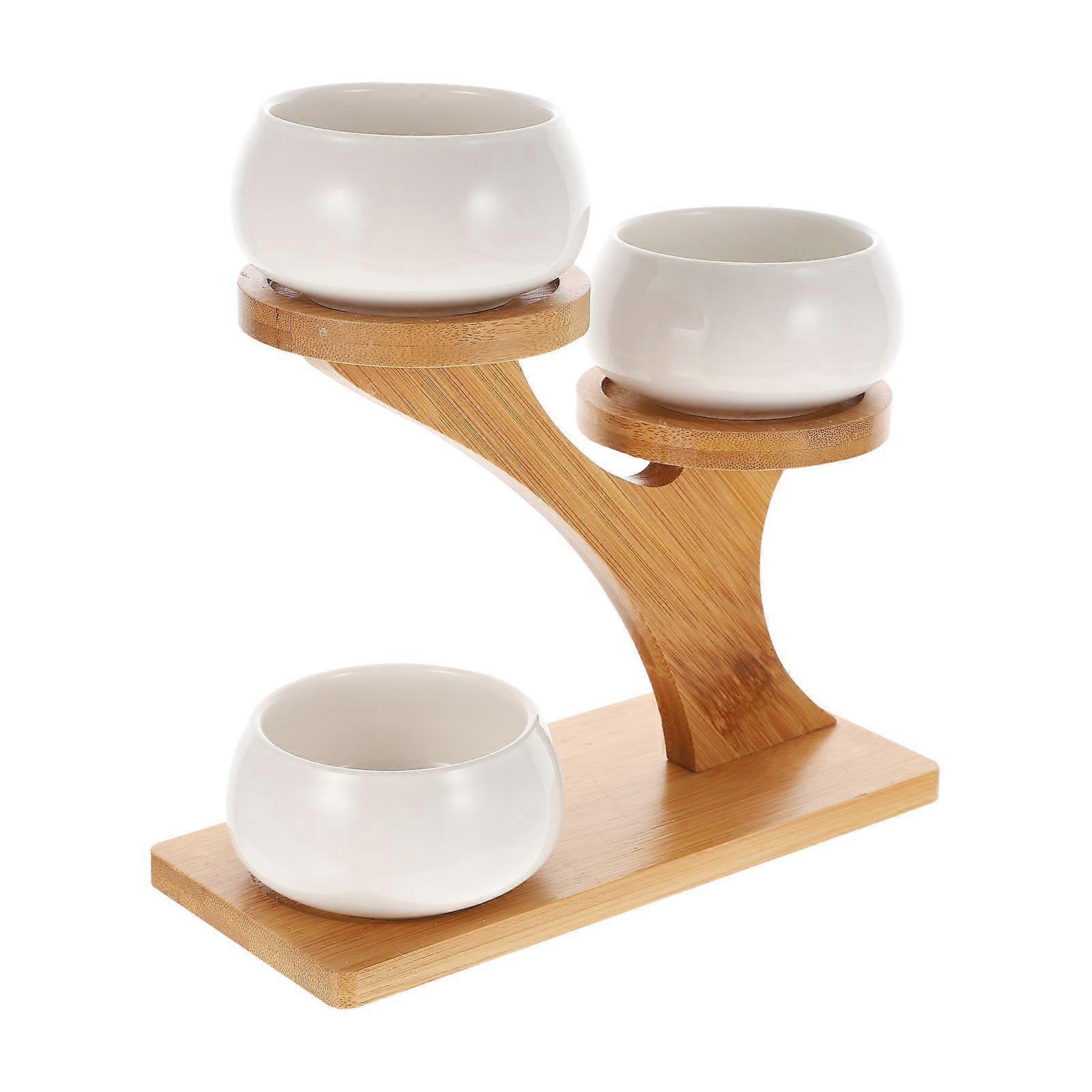 Flowerpot Storage Rack Tabletop Flower Pot With Decoration Function For Office Use 1Set