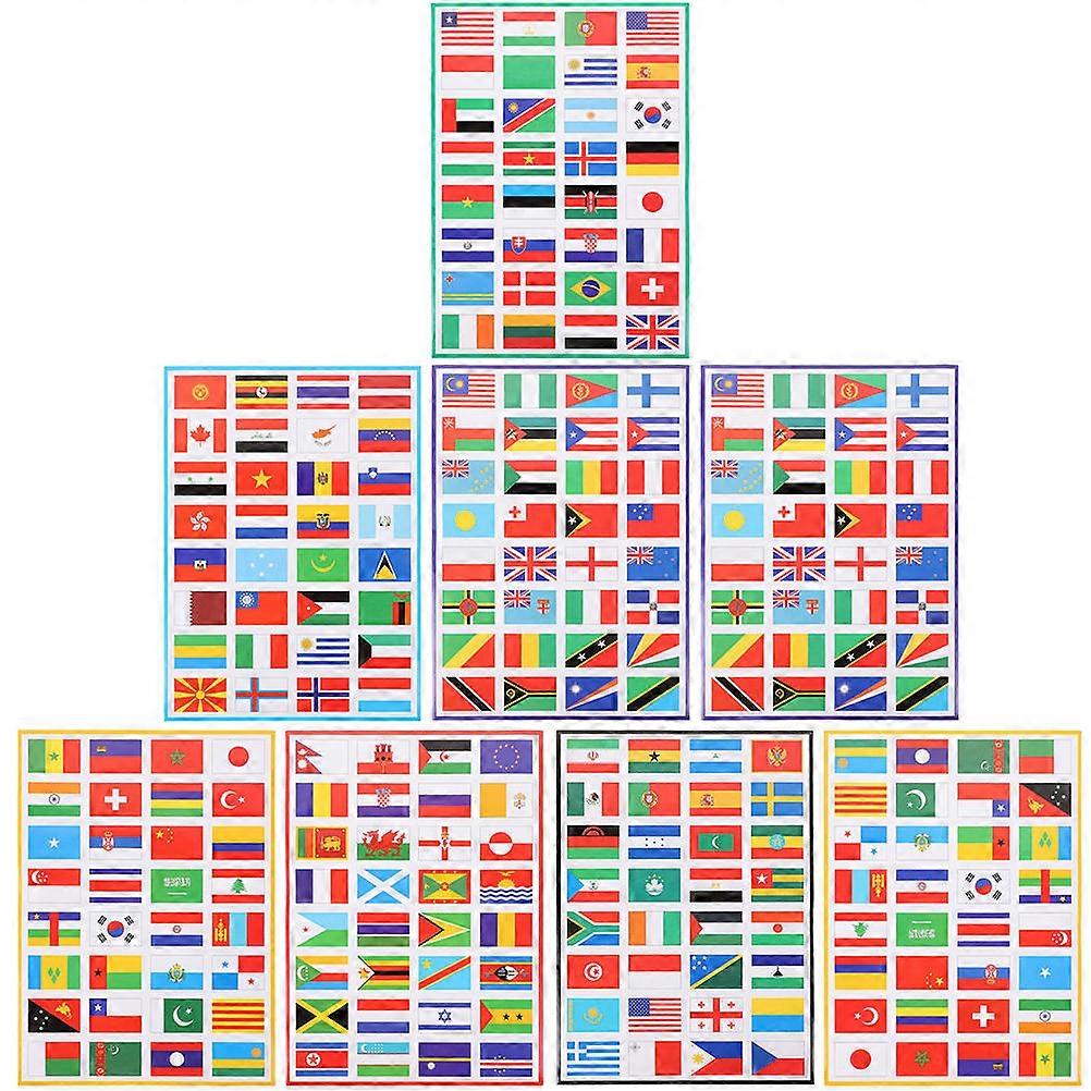 60 80字符优 标题:
**Self Adhesive World Flag Stickers Pack of 8 Decorative Country Flags for Laptops Faces and Sports Events Easy Apply Decals for Fans**