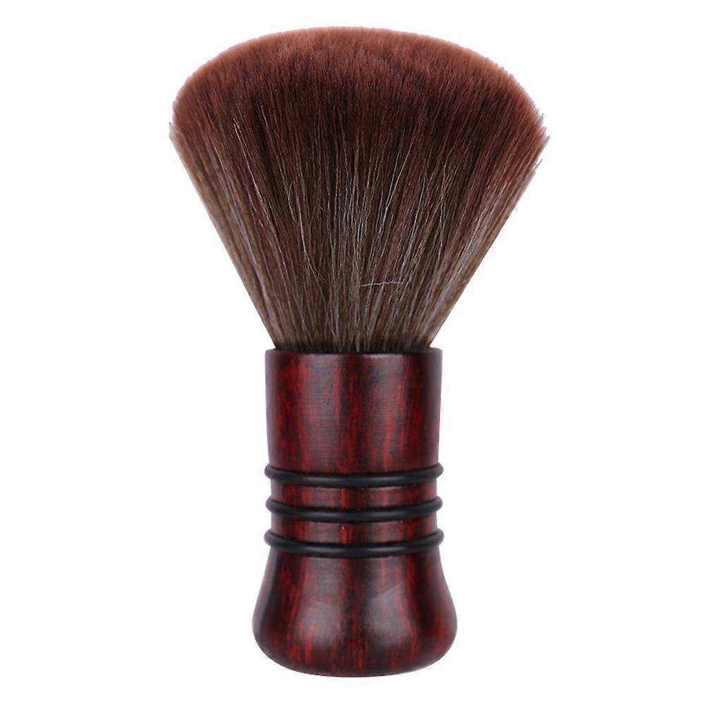 Solid Wood Multi Functional Hair & Makeup Brush for Salon Use – Comfortable Clean Brush Tool for Haircuts, Broken Hair Removal & Neck Dusting