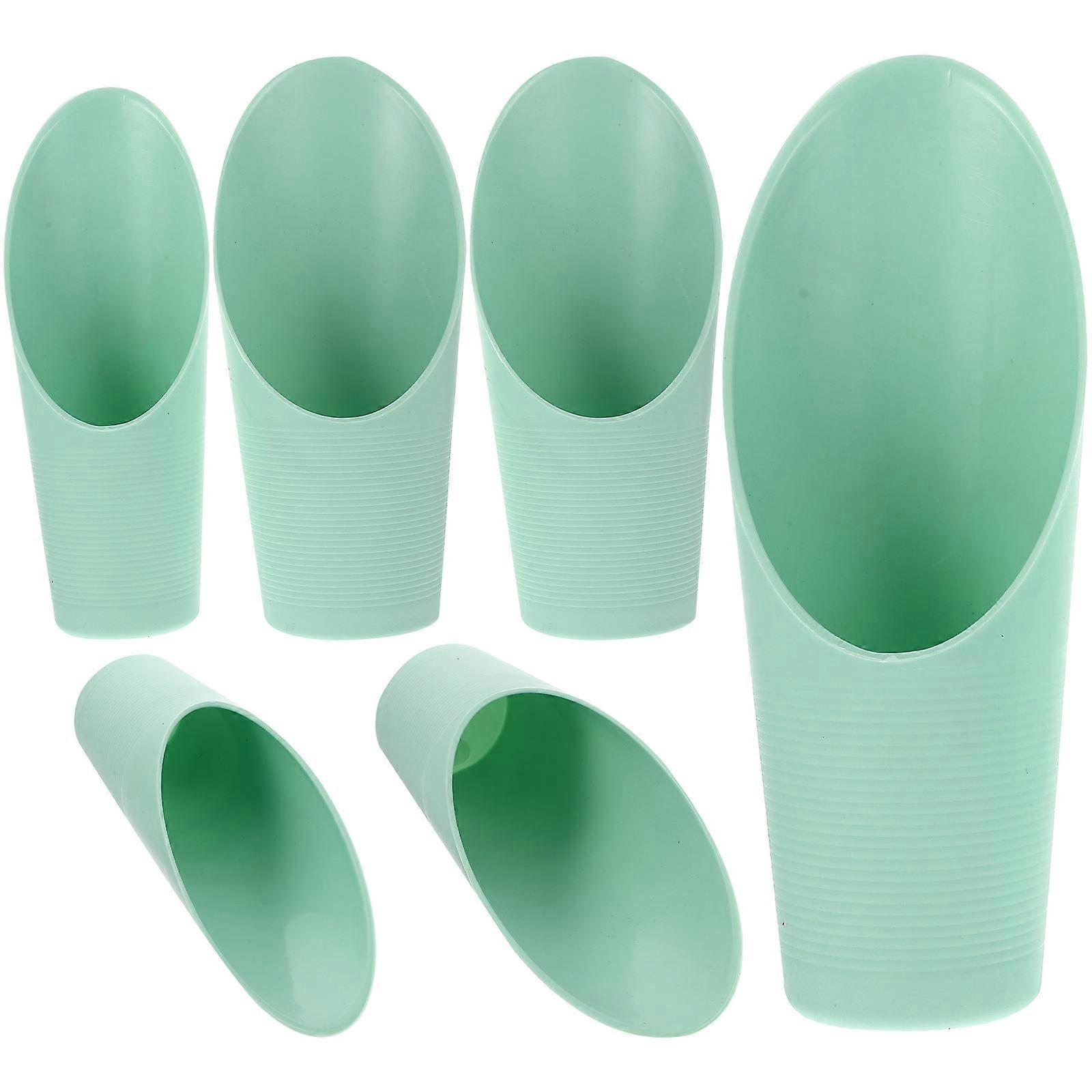 6pcs Durable Gardening Hand Tools Soil Scoops for Potted Plants Bonsai Succulents Easy Soil Handling Nordic Style