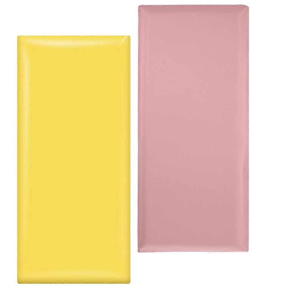 Soft Package Wall Padding Bumper Sticker For Children's Rooms Assorted Color Safety Protector 2Pcs