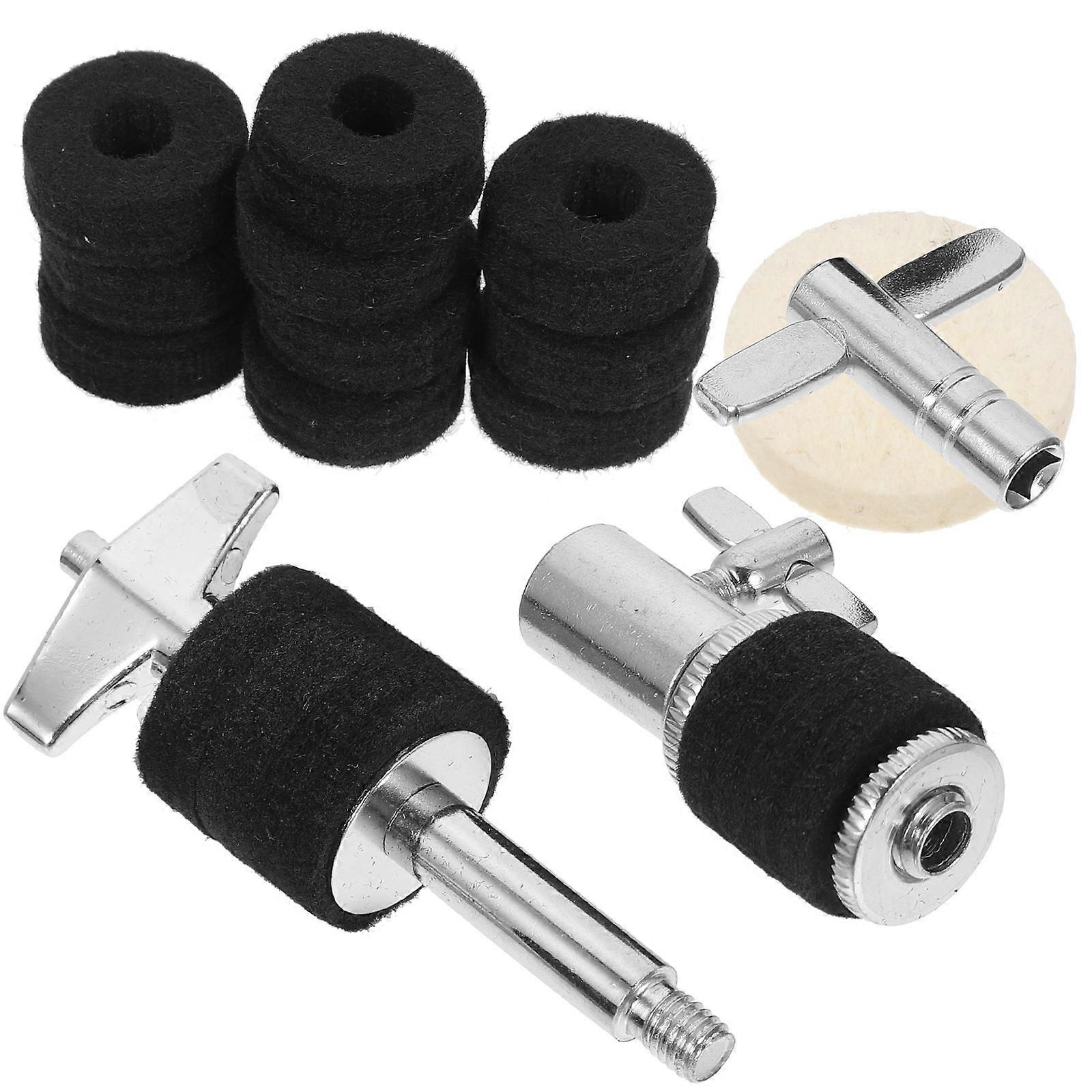 תוף Hi Hat מצמד מצלת תמיכת בורג קבוע ידית מתופפים 10.1x4.1 ס"מ הרגיש 1 סט