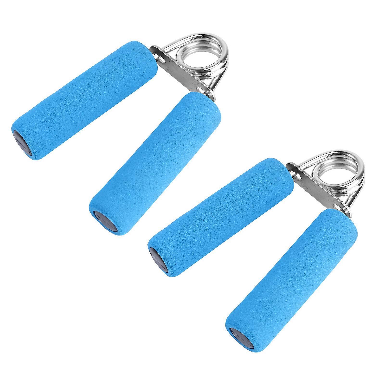Blue Hand Training Grips with Steel Wire for Fitness 2 Pcs Heavy Strength Exercise Tools