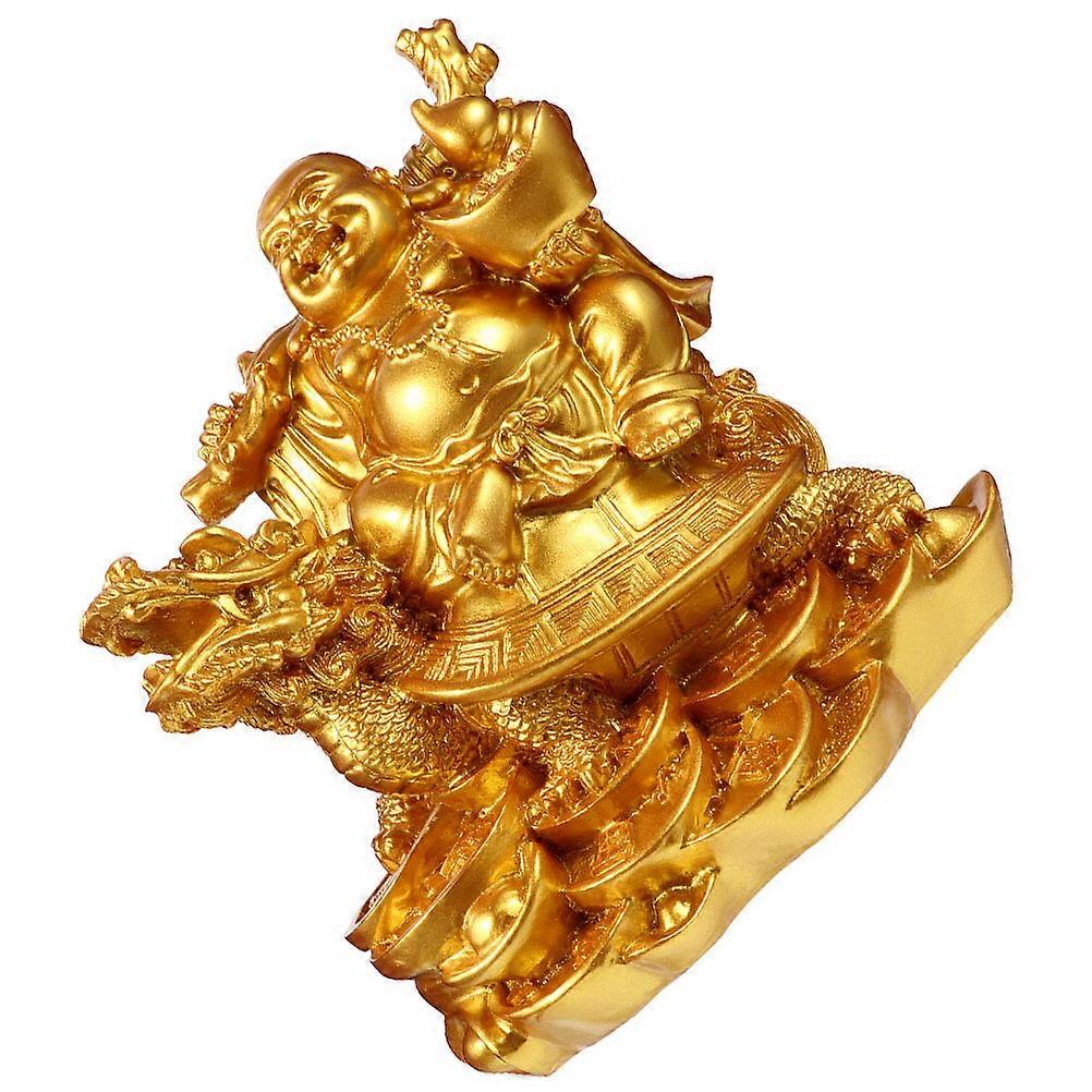 Hemoton Buddha Home Decor 1 Set Dragon Turtle Buddha Statue Bookshelf Sculpture