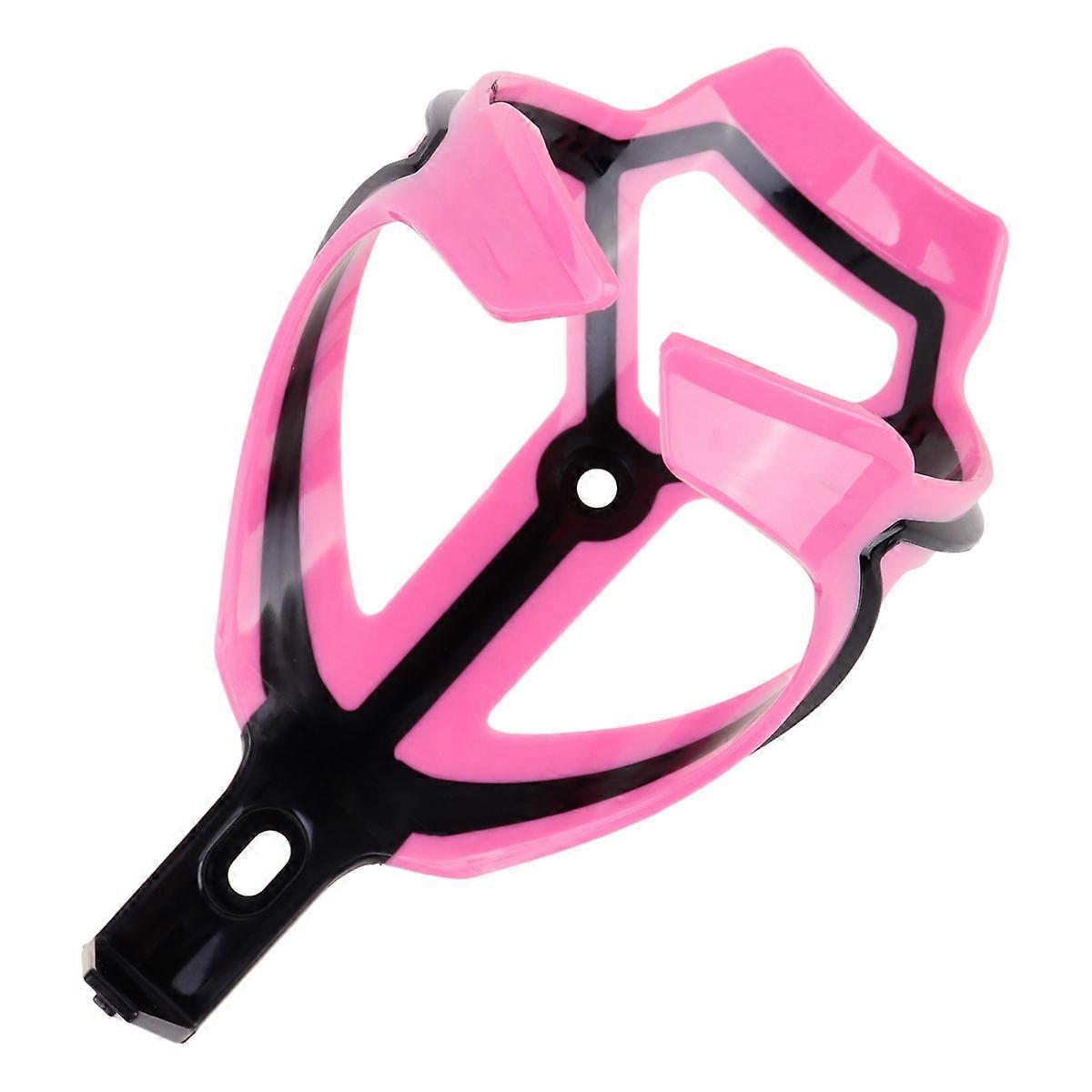 Universal Lightweight Bike Water Bottle Cage Holder for Mountain Road and Folding Bikes Outdoor Activities (Pink)