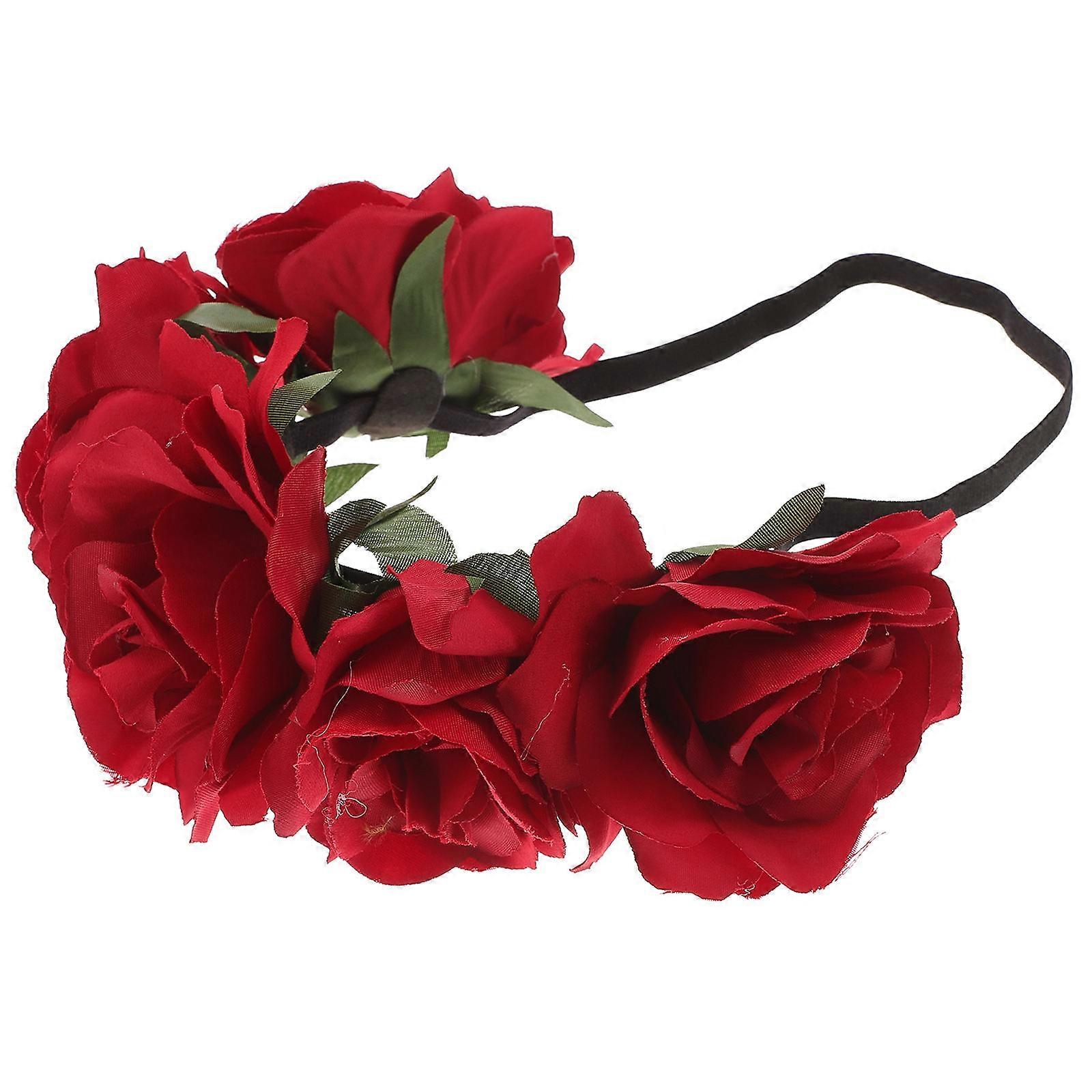 عيد الميلاد الصنوبر مخروط بيري زهرة نمط إكليل الشعر الفرقة اللون الأحمر