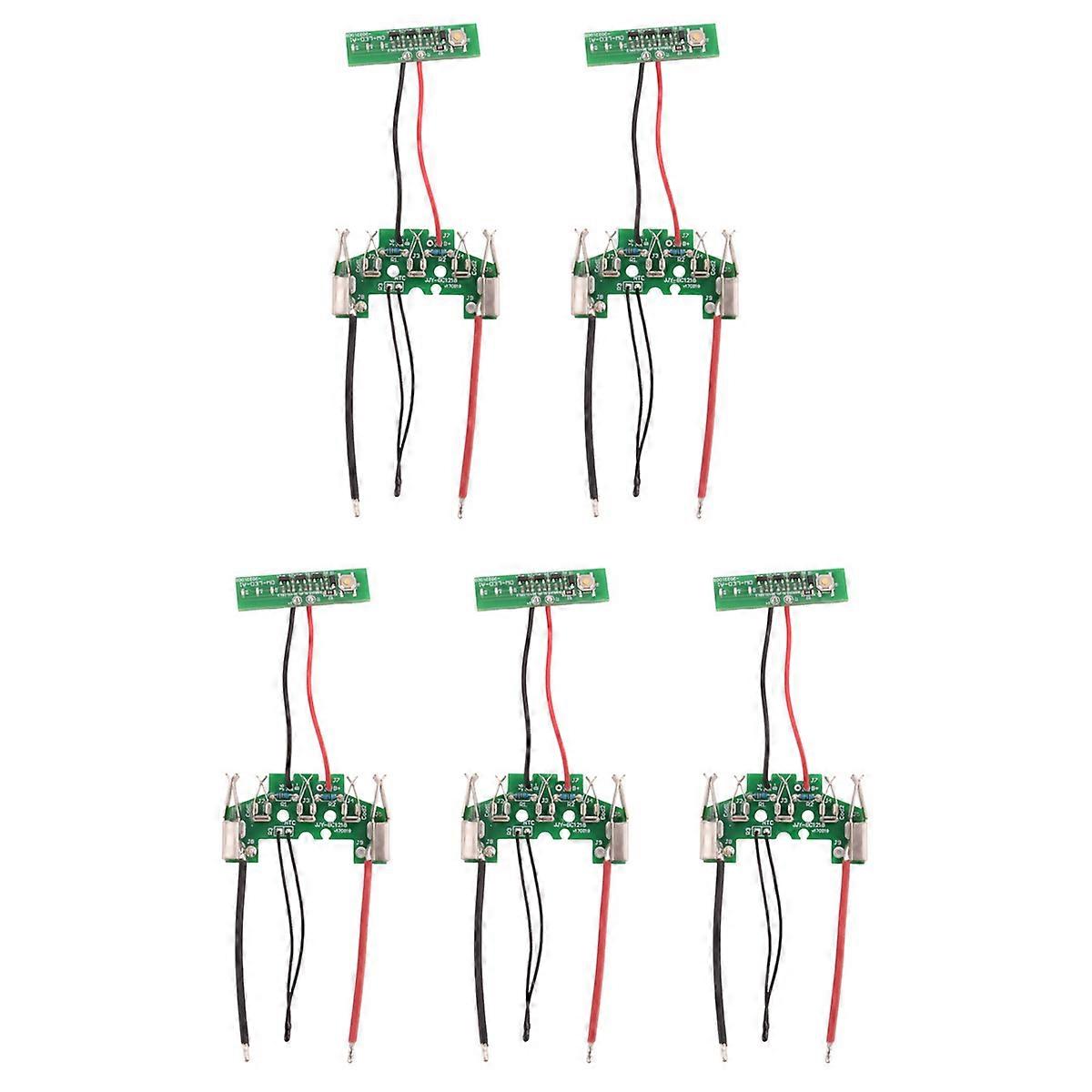 5X BAT610 18V Lithium-Ion Battery PCB Charging Protection Circuit Board for 18V Li-Ion Battery