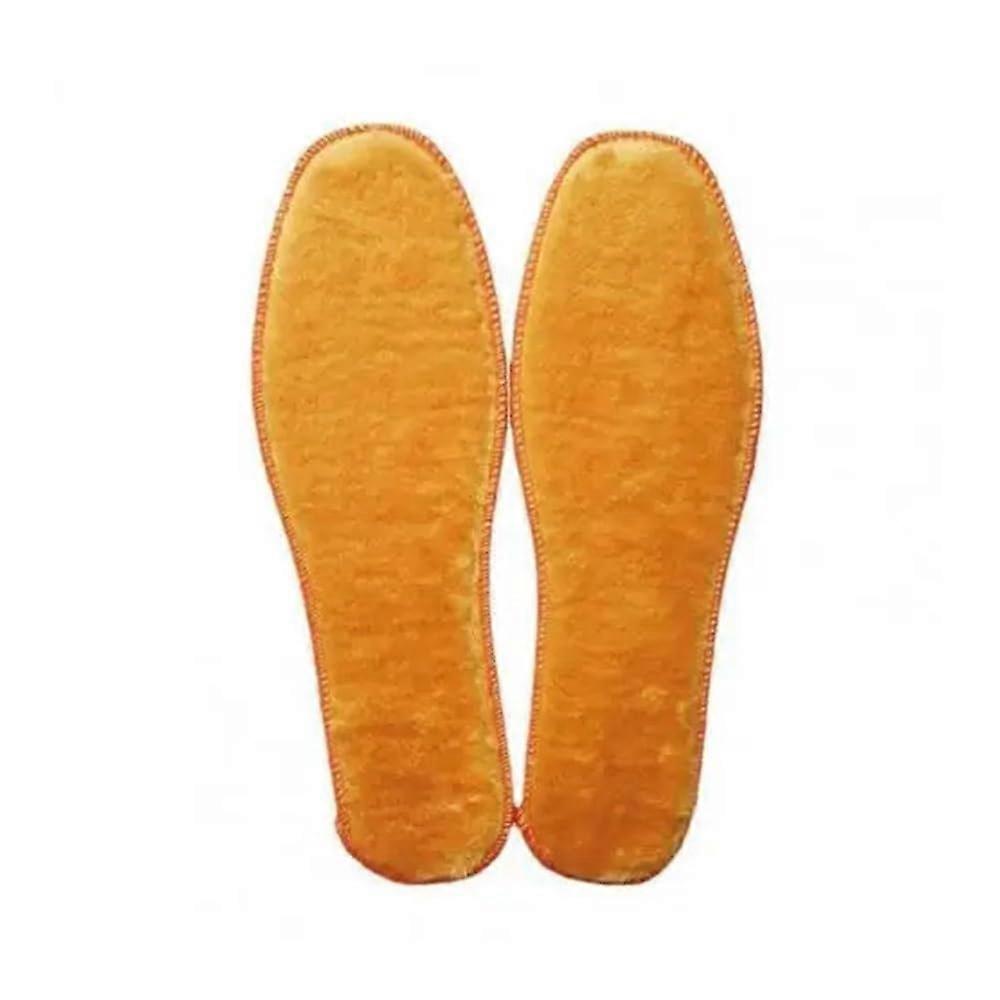 Shoe Insoles Warm Synthetic Wool, Scratch-Resistant, Unisex, Yellow 44
