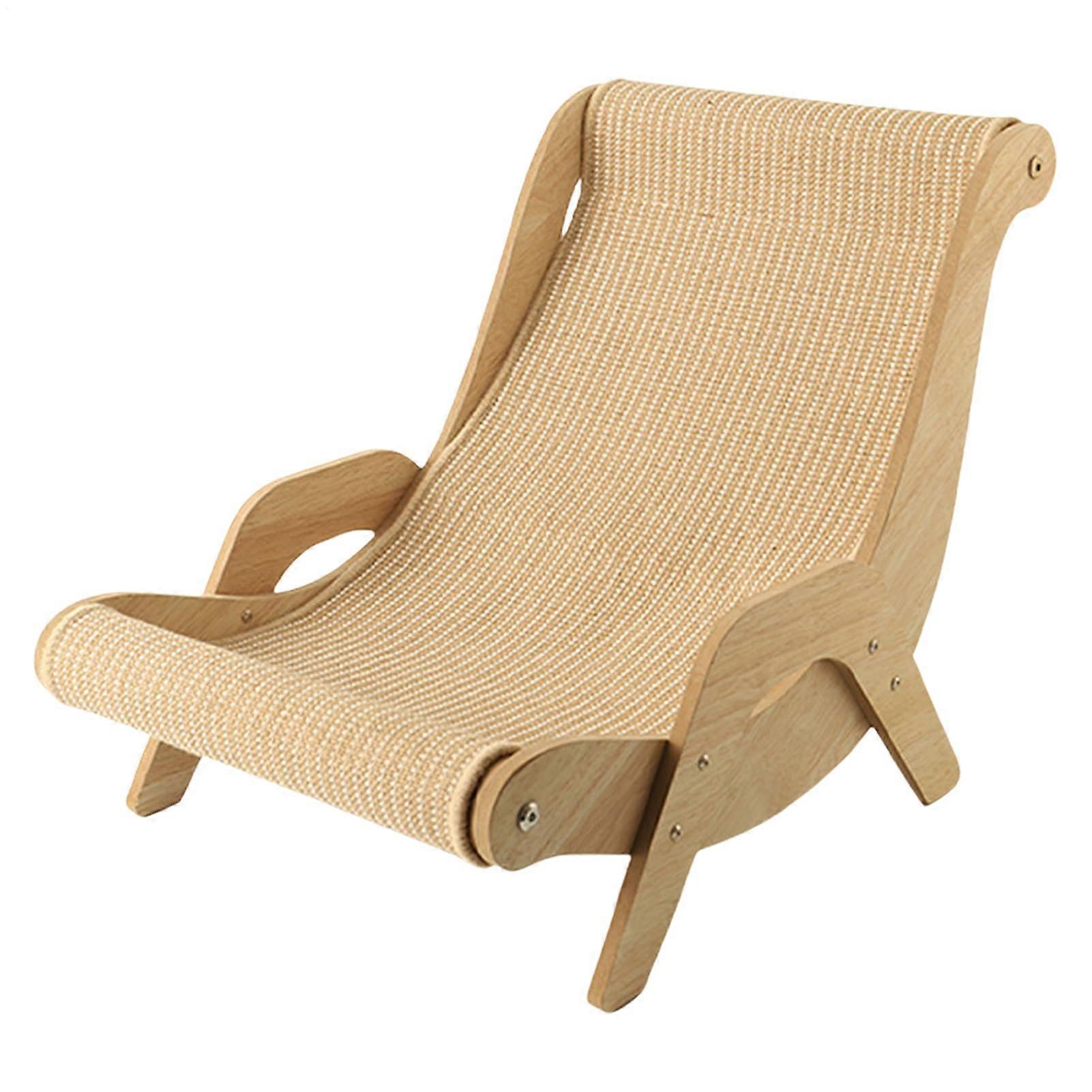Cat Chair Lounge Chair in Sisal, Scratch Style Rocking Chair, Gatto Antiscratch Chair
