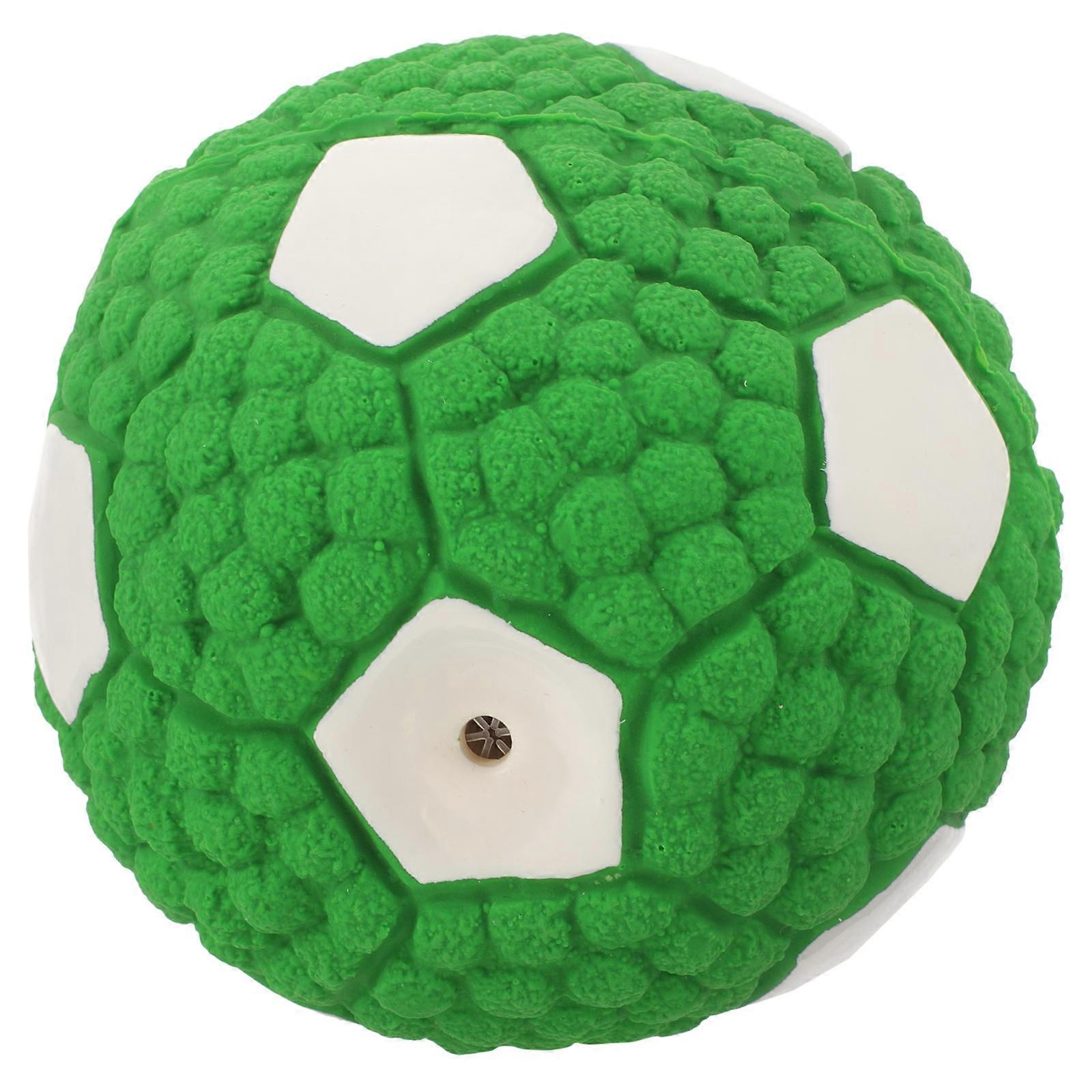 Light Green Rubber Dog Football Toy for Interactive Play and Small Size