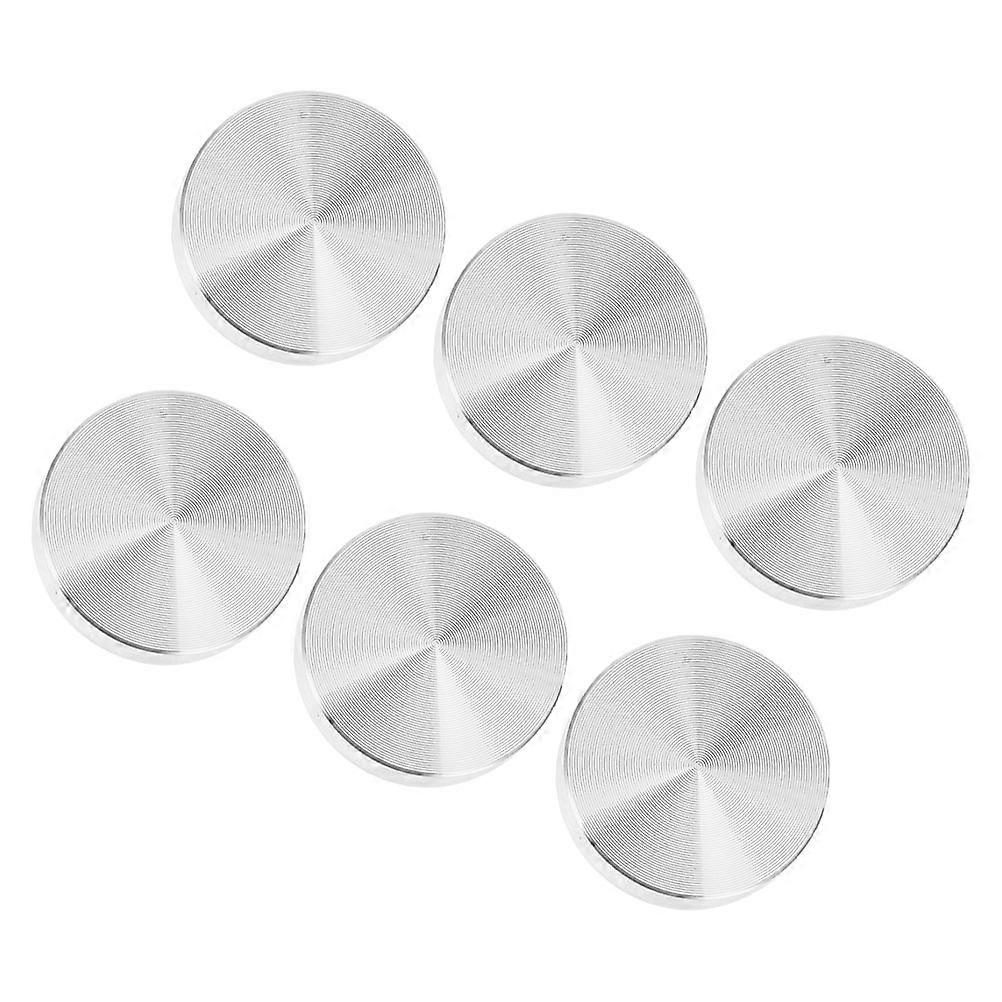 Aluminum Alloy Table Tops Disc Hardware for Home Use Silver 6pcs