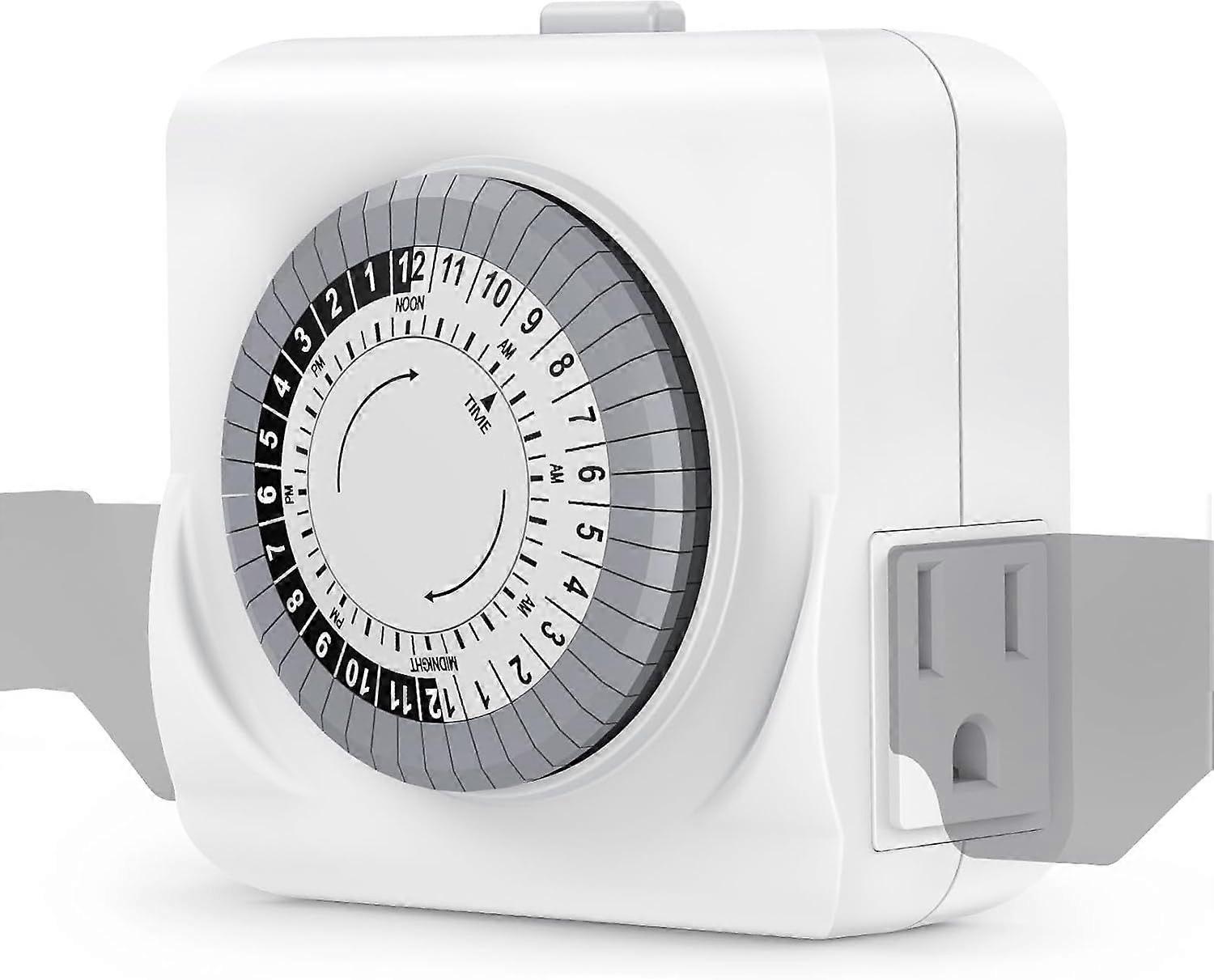 2025 Newest Indoor Mechanical Socket Timer, 3-pin Plug-in Electrical Timer