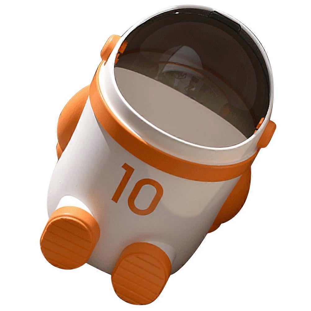Bathroom Trash Can With Lid Cartoon Design Small Trash Bin Boys And Girls Waste Basket For Home