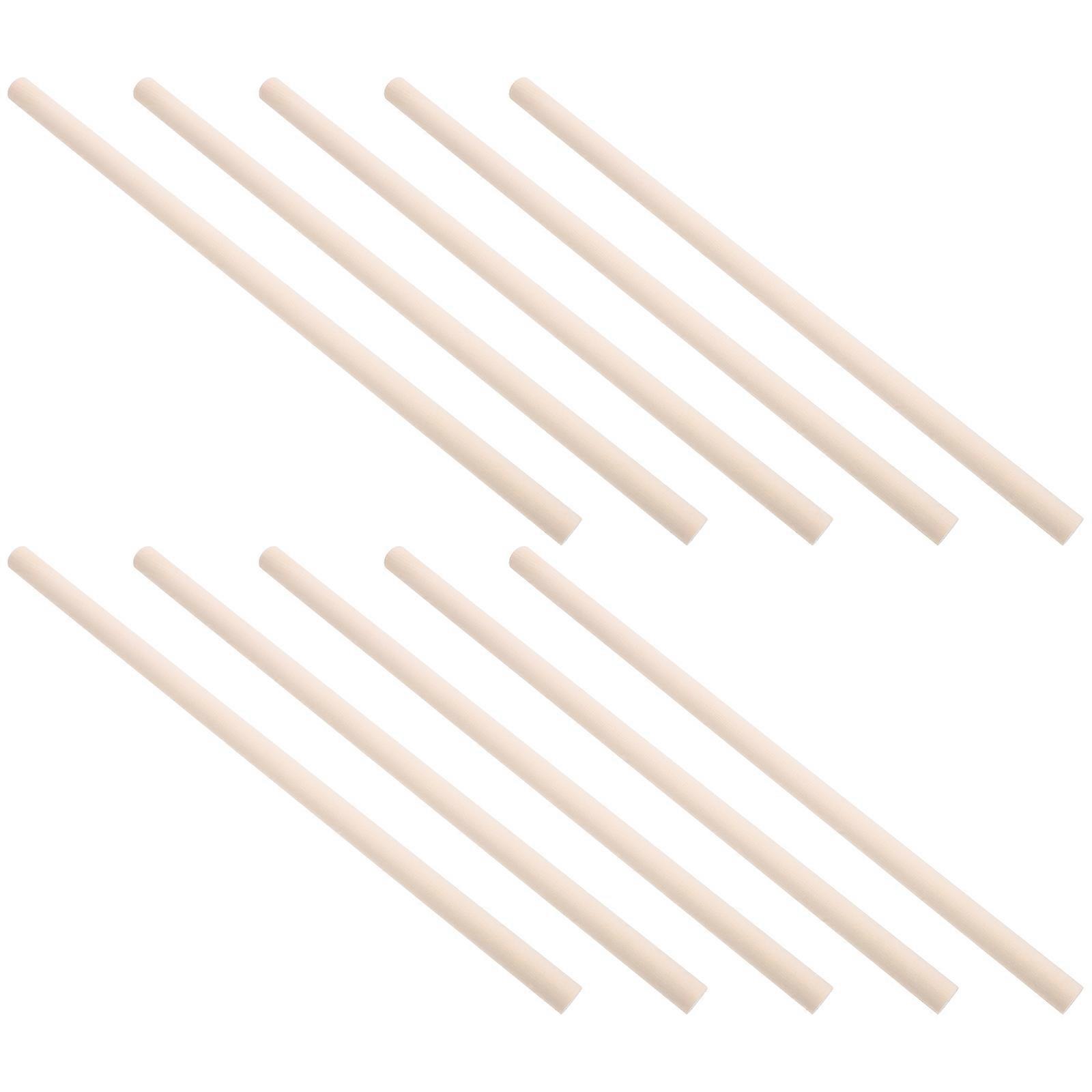 Wooden Percussion Sticks for Cheer Beige Rhythm Rods Practical Musical Instruments 20pcs