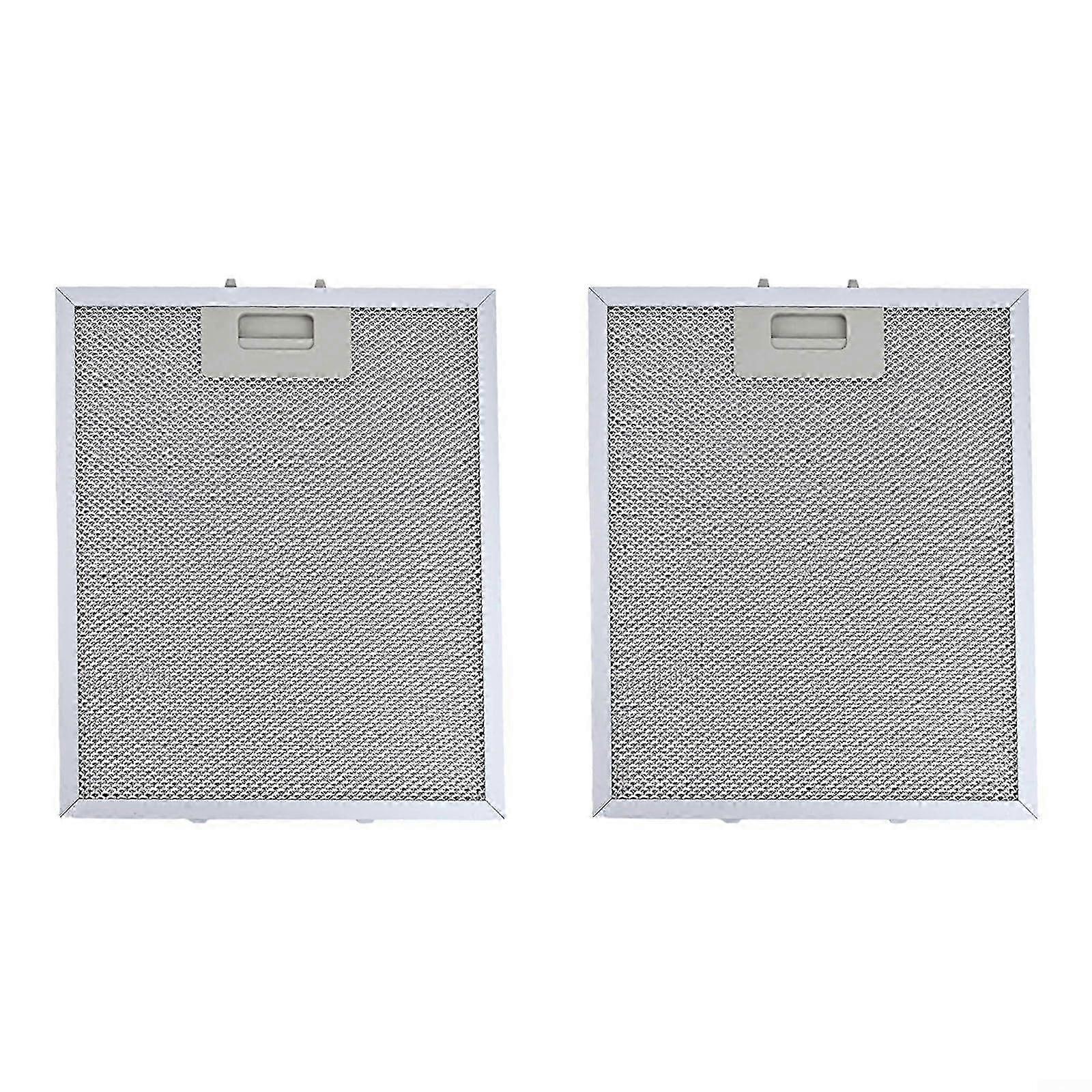 Aluminium-Fettfilter 2er-Pack, 300x250mm Ersatz für Dunstabzugshauben排气扇滤网