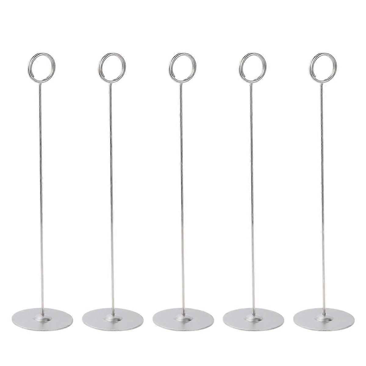 Table Sign Holders For Restaurant Service And Special Events 30x7x7Cm Secure Clip Design 5Pack