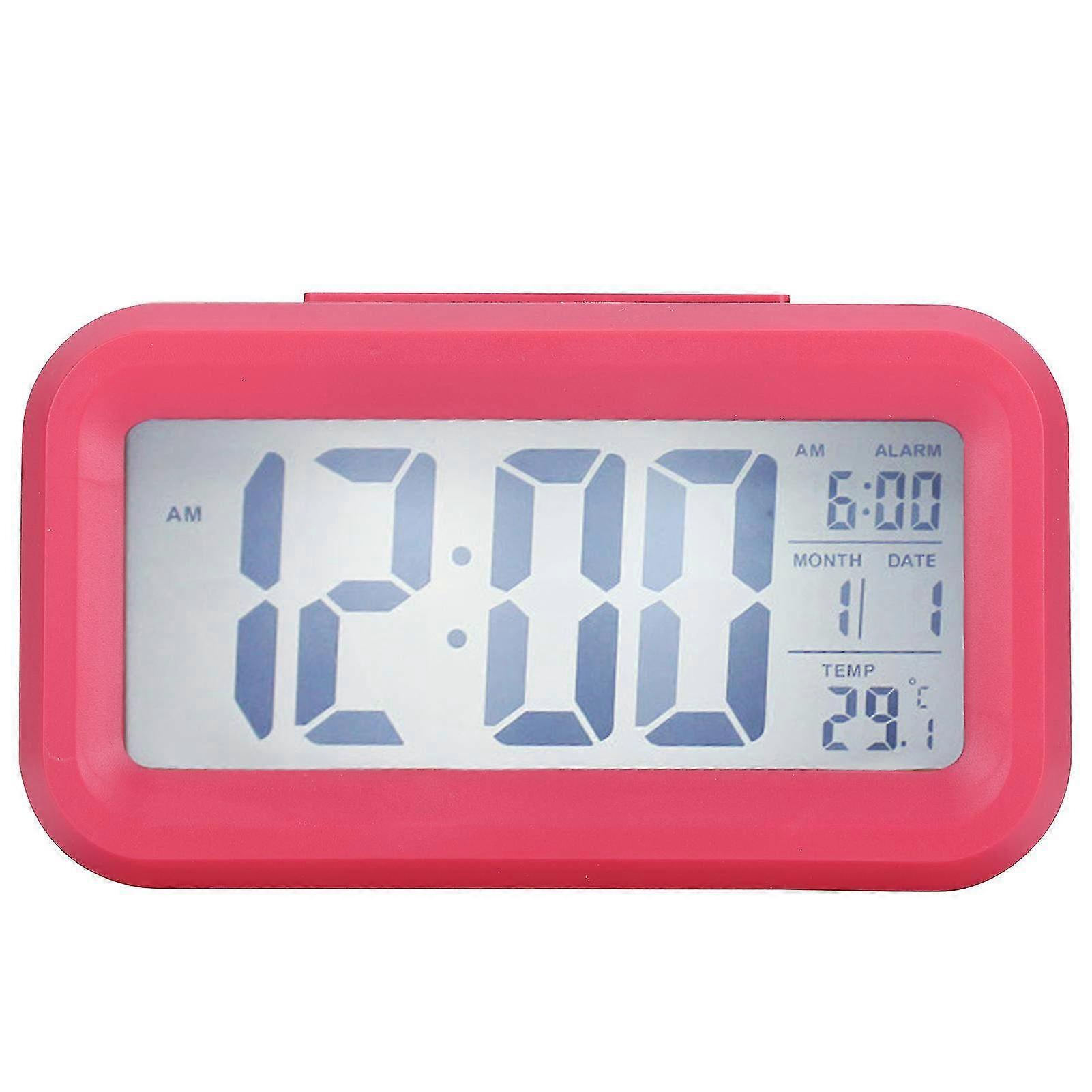 Large Screen LCD Electronic Clock with Mute Function - Smart Alarm Clock for Time & Temperature Display GHY-501